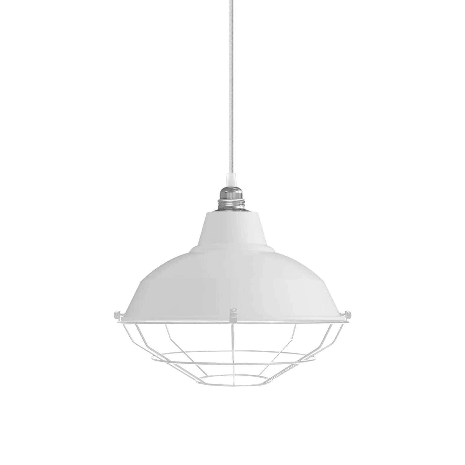 Grille en métal pour abat-jour Bistrot - Blanc - Image 3