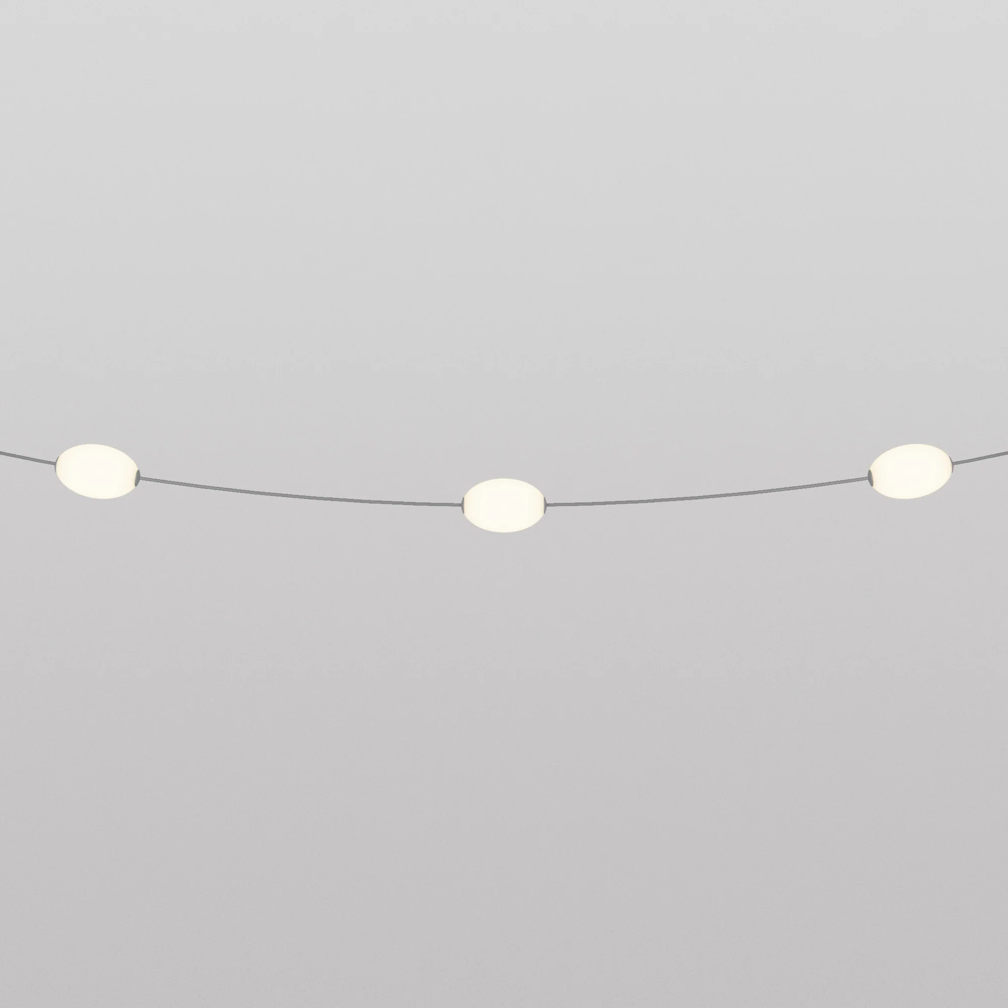 Guirlande lumineuse 3 points lumineux pour extérieur IP67 Gris avec Fiche UK - Marina3