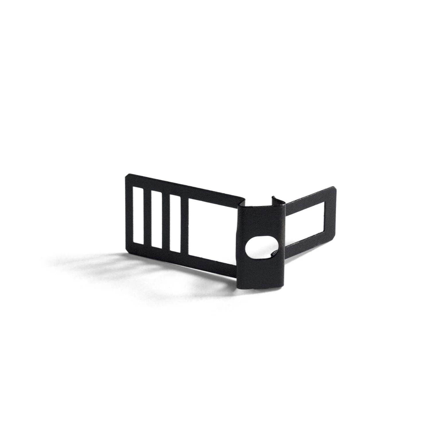 Clip de collier passe-câble en métal pour cordon diamètre 16 mm - Noir