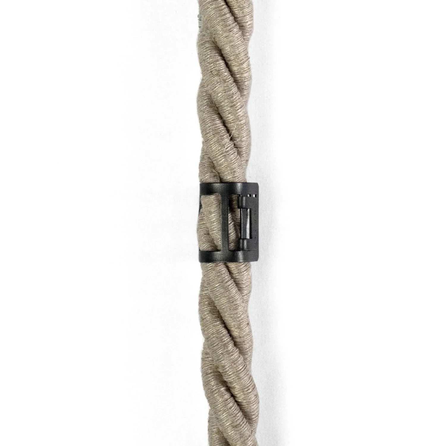 Clip de collier passe-câble en métal pour cordon diamètre 16 mm - Noir - Image 2