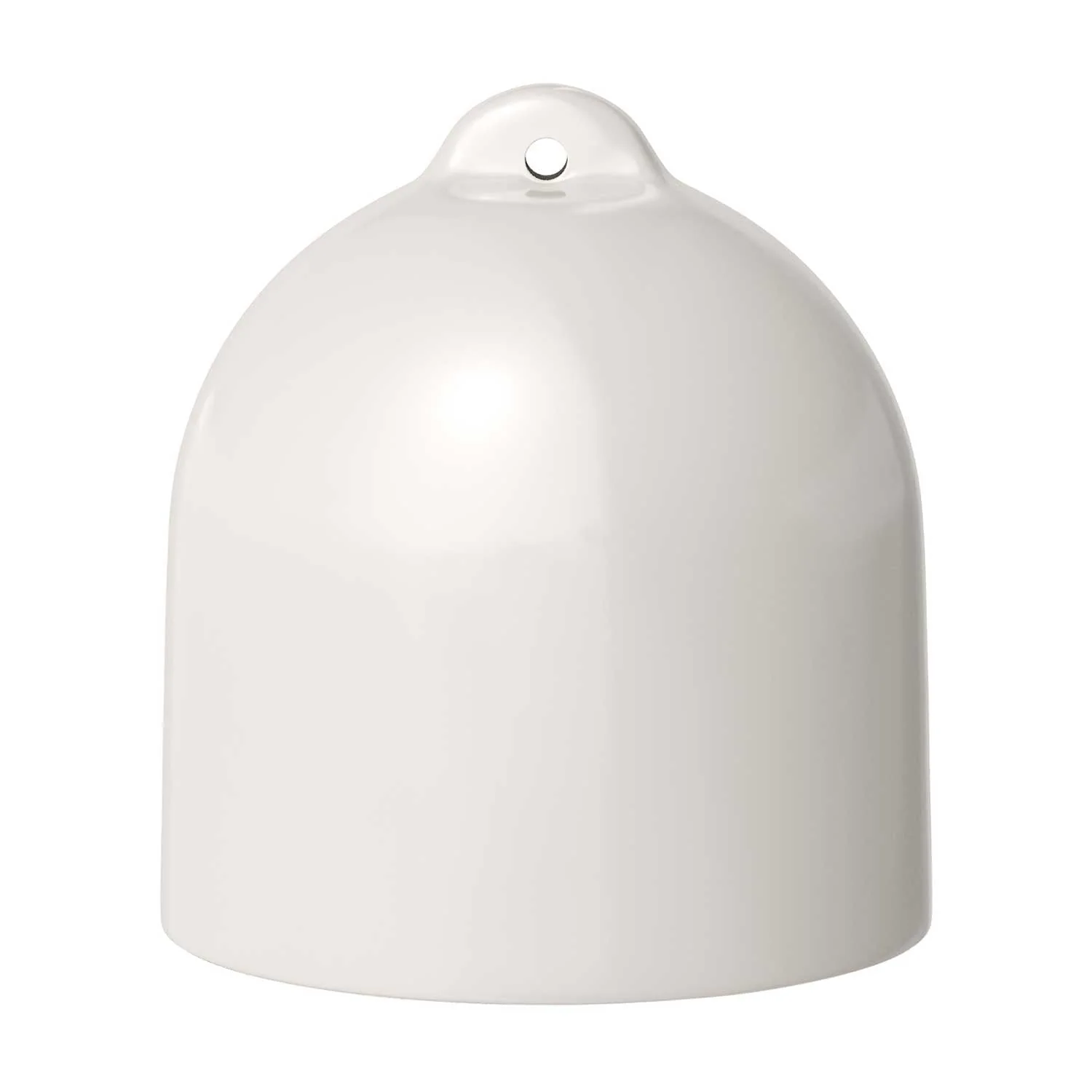 Cloche, abat-jour M en céramique pour suspension - Fabriqué en Italie - Blanc brillant - Image 4