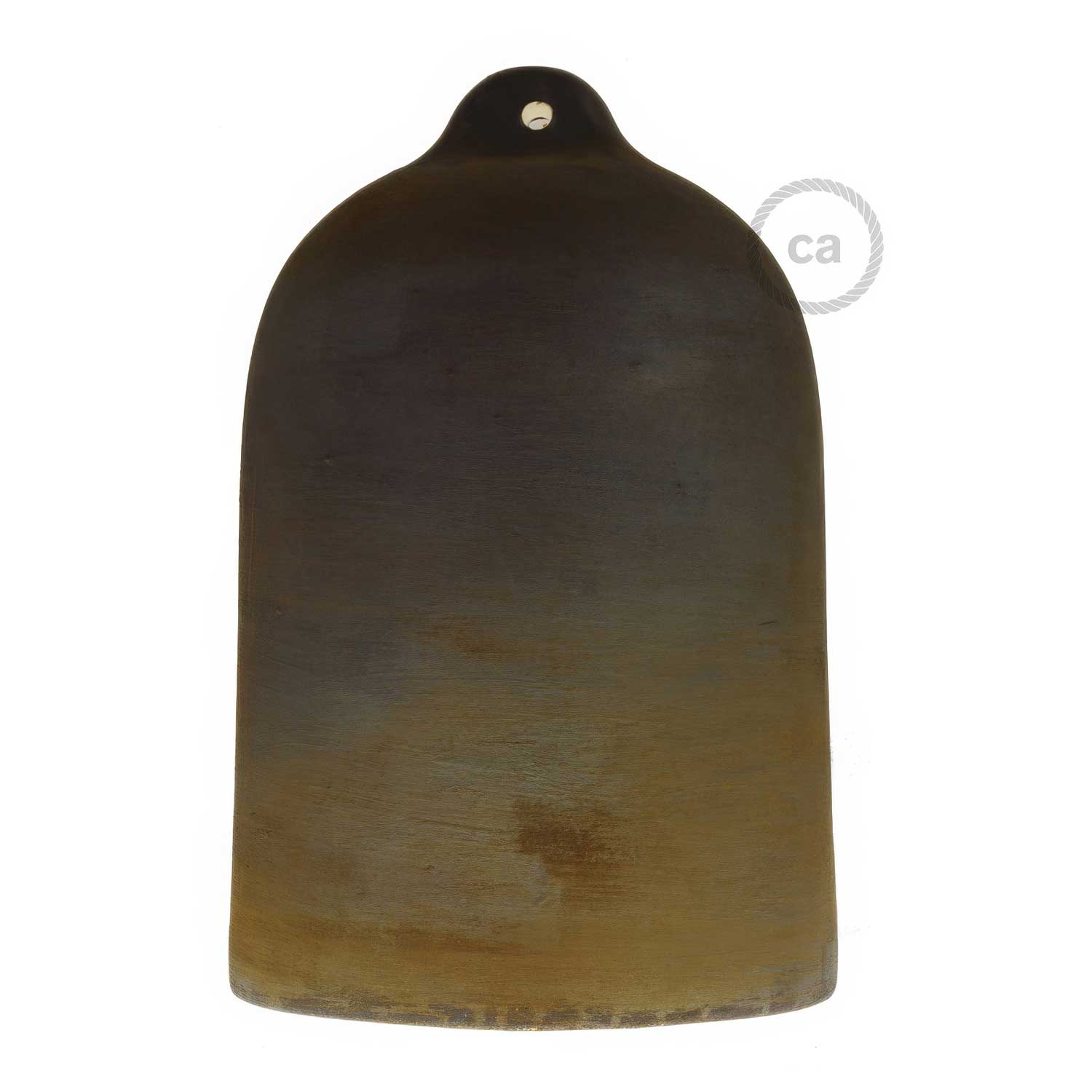 Campana, abat-jour XL en céramique pour suspension - Fabriqué en Italie - Effet corten - Image 4