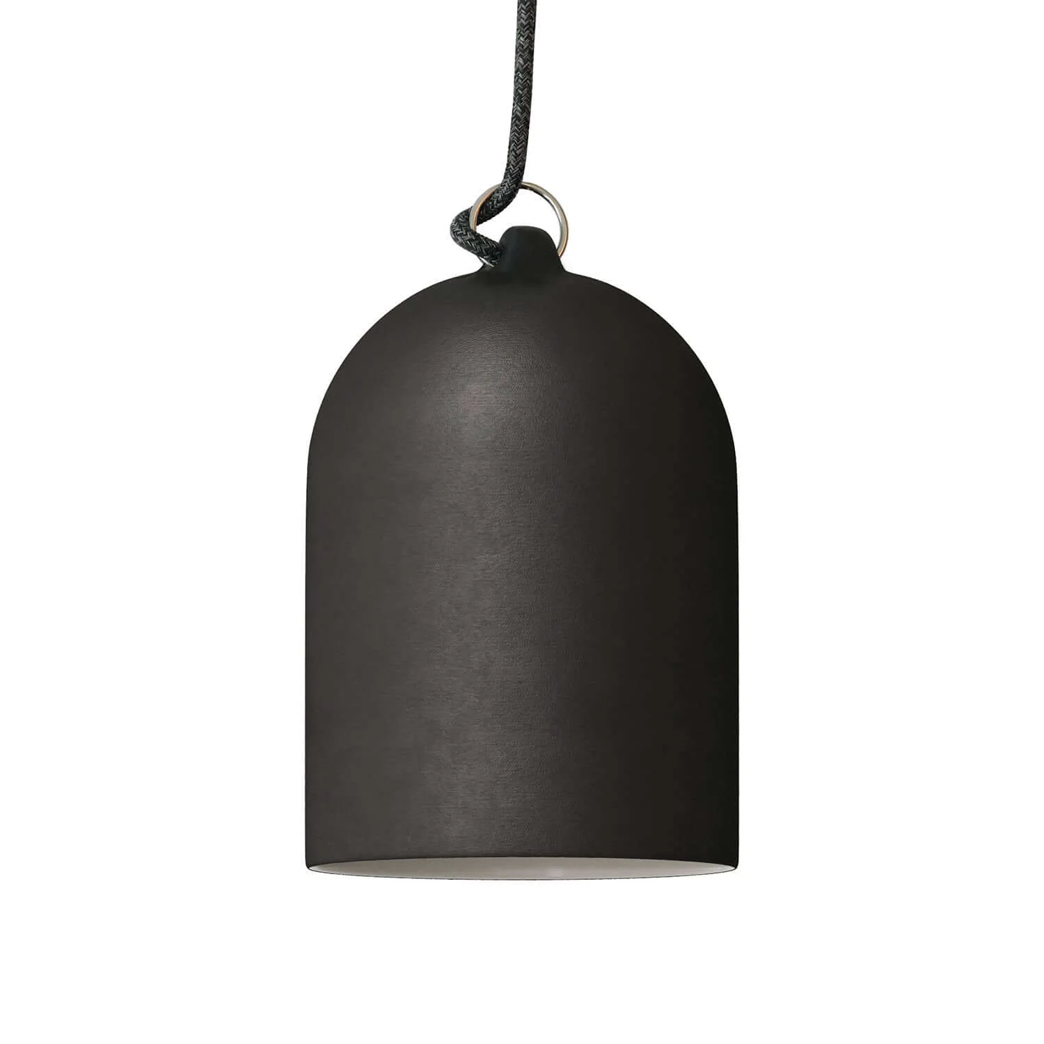 Campana Mini, abat-jour XS en céramique pour suspension - Made in Italy - Ardoise