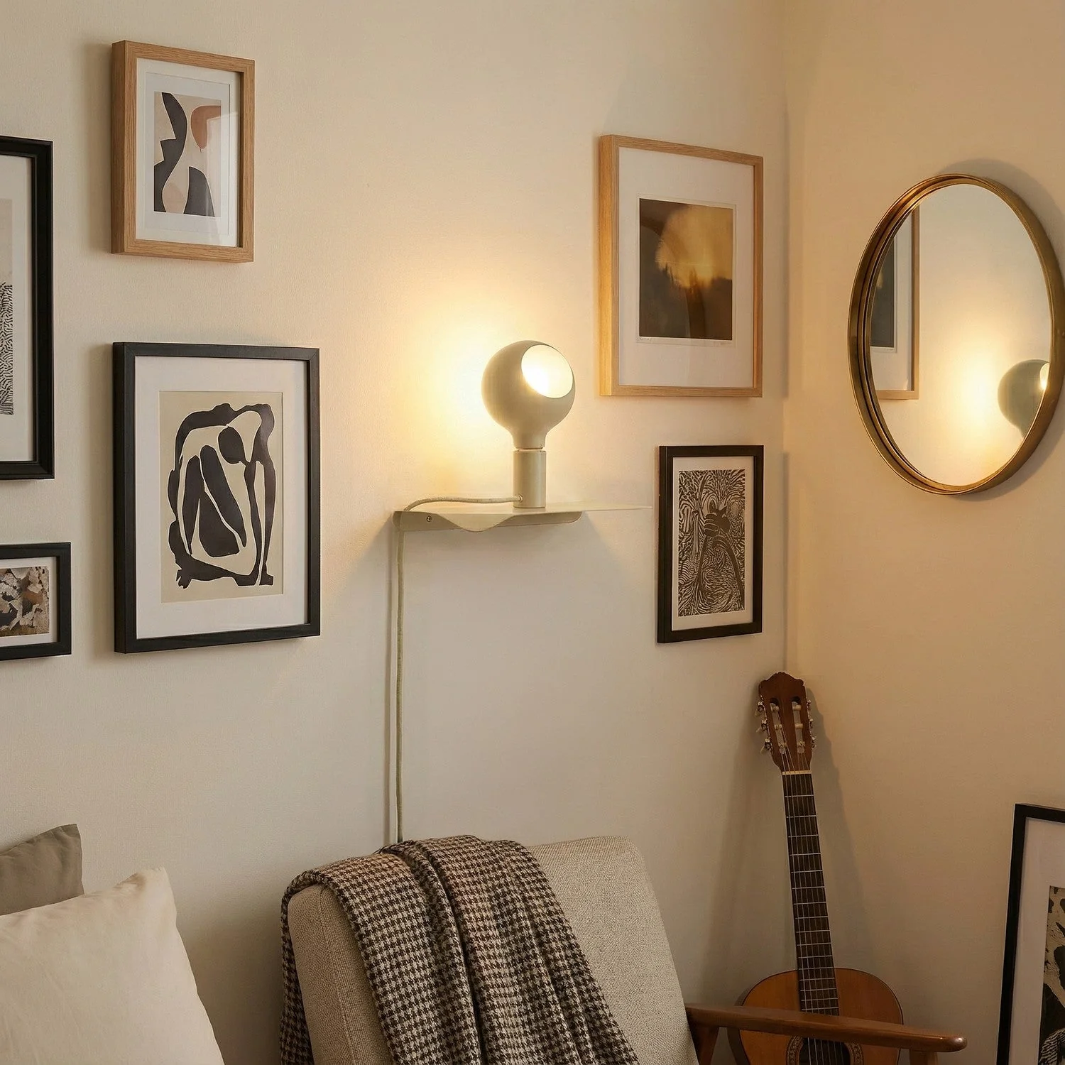 Combo Camo - Lampe avec étagère - Crème - Image 2