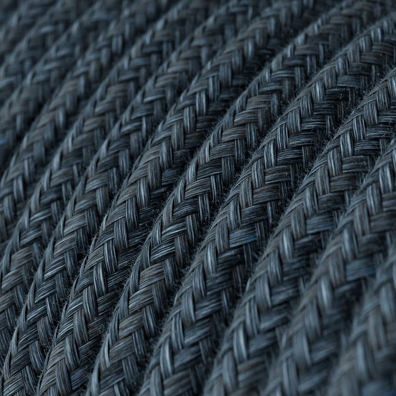 Corde électrique en coton Bleu Mirage - L’Original Creative Cables, idéale pour des lampes artistiques - RX10 - Image 2