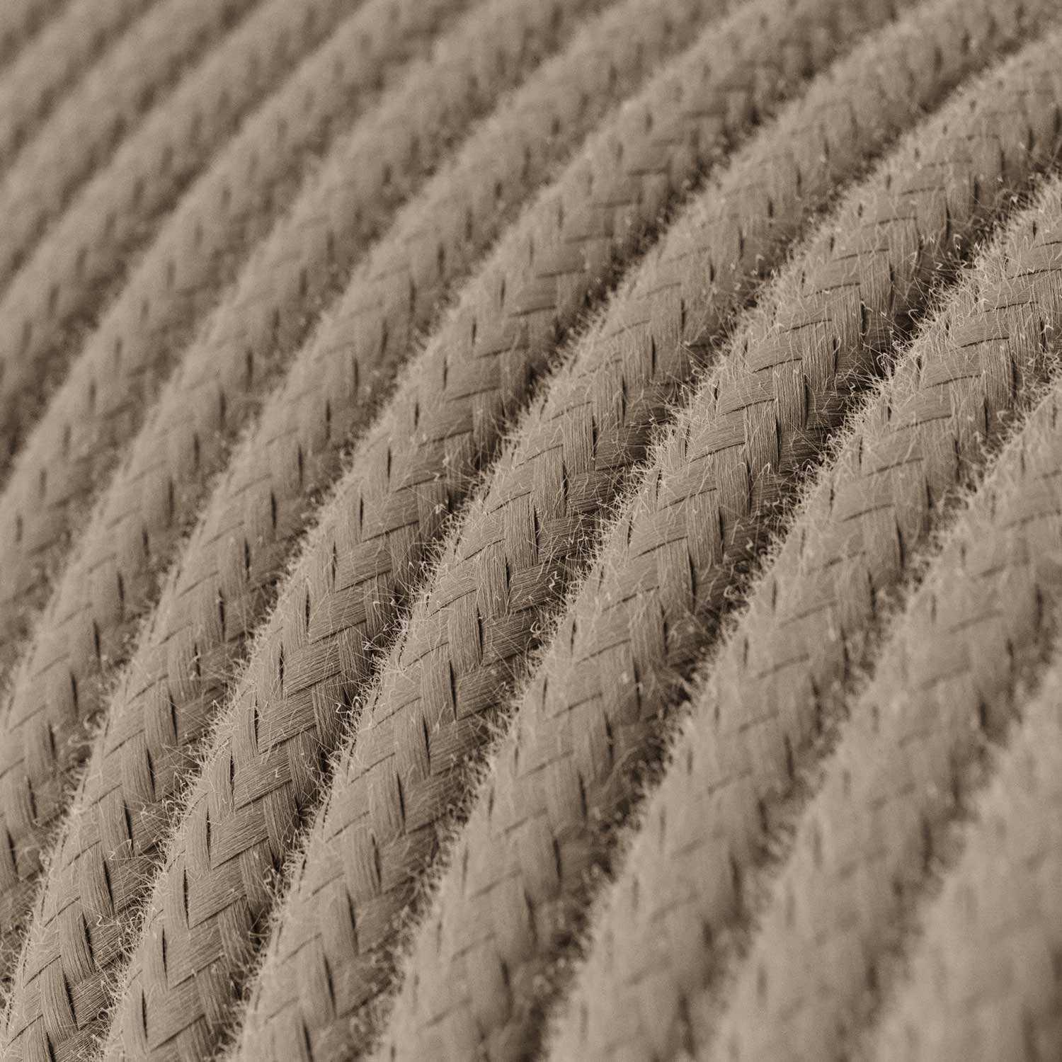 Cordon pour lampe avec câble coton gris colombe 3 mètres - Image 2