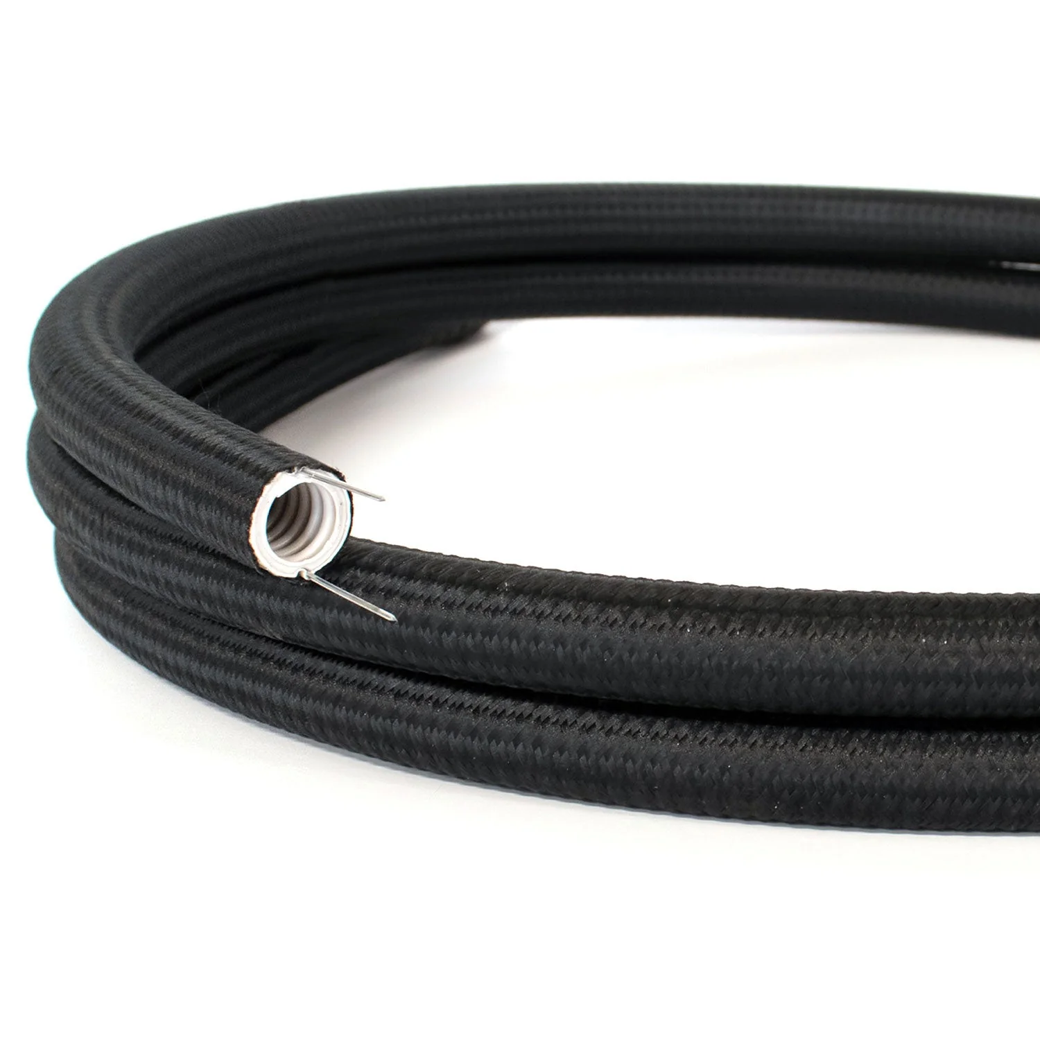 Conduit flexible Creative-Tube, revêtement tissu rayonne noir RM04, diamètre 20 mm