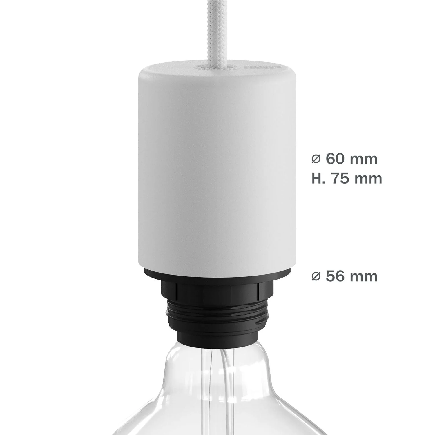 EIVA ELEGANT Kit Douille IP65 Outdoor en silicone pour abat-jour E27 - Système Modulair - Noir - Image 8