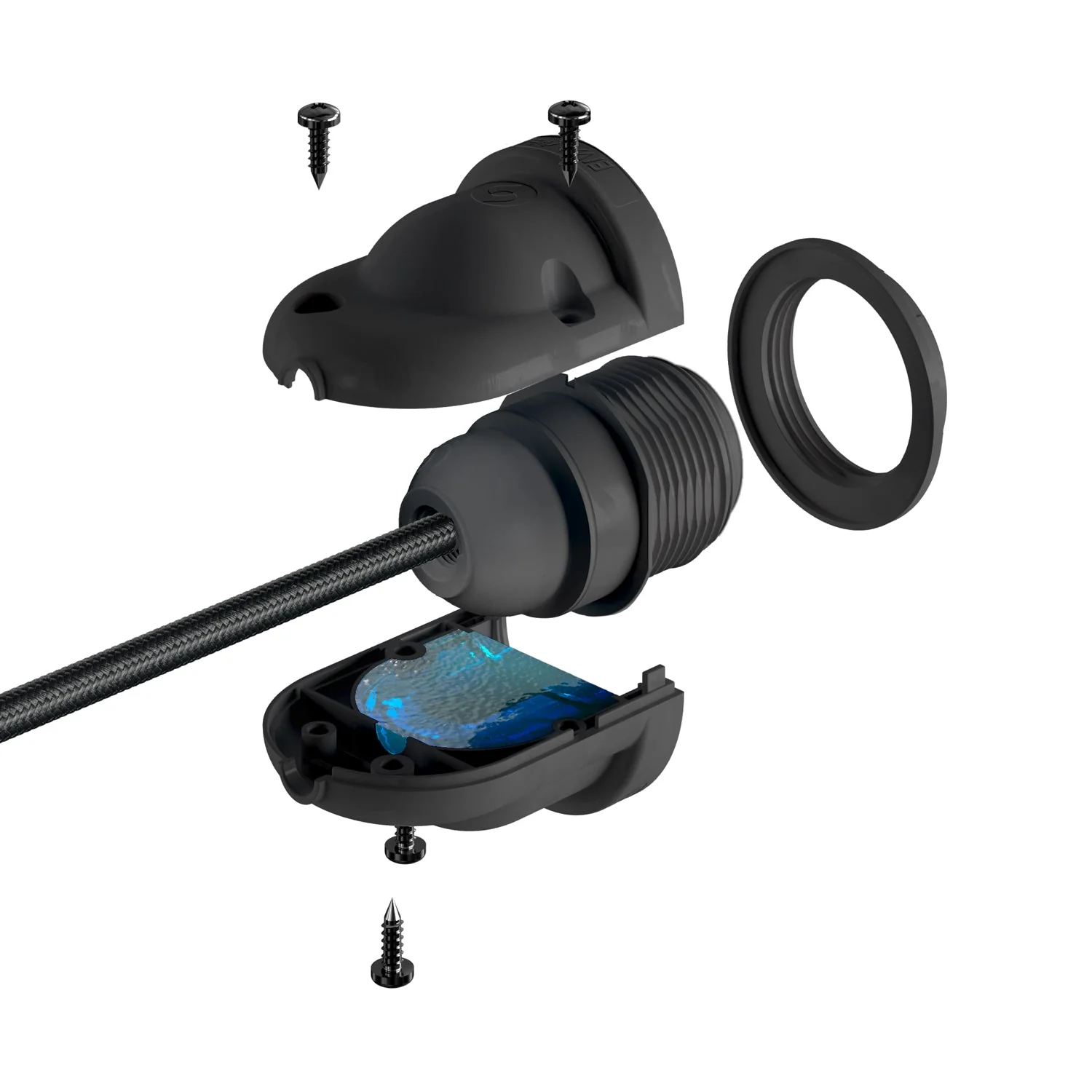 EIVA ELEGANT, kit douille pour extérieur E27 IP65 en silicone pour système Modulair - Noir - Image 6