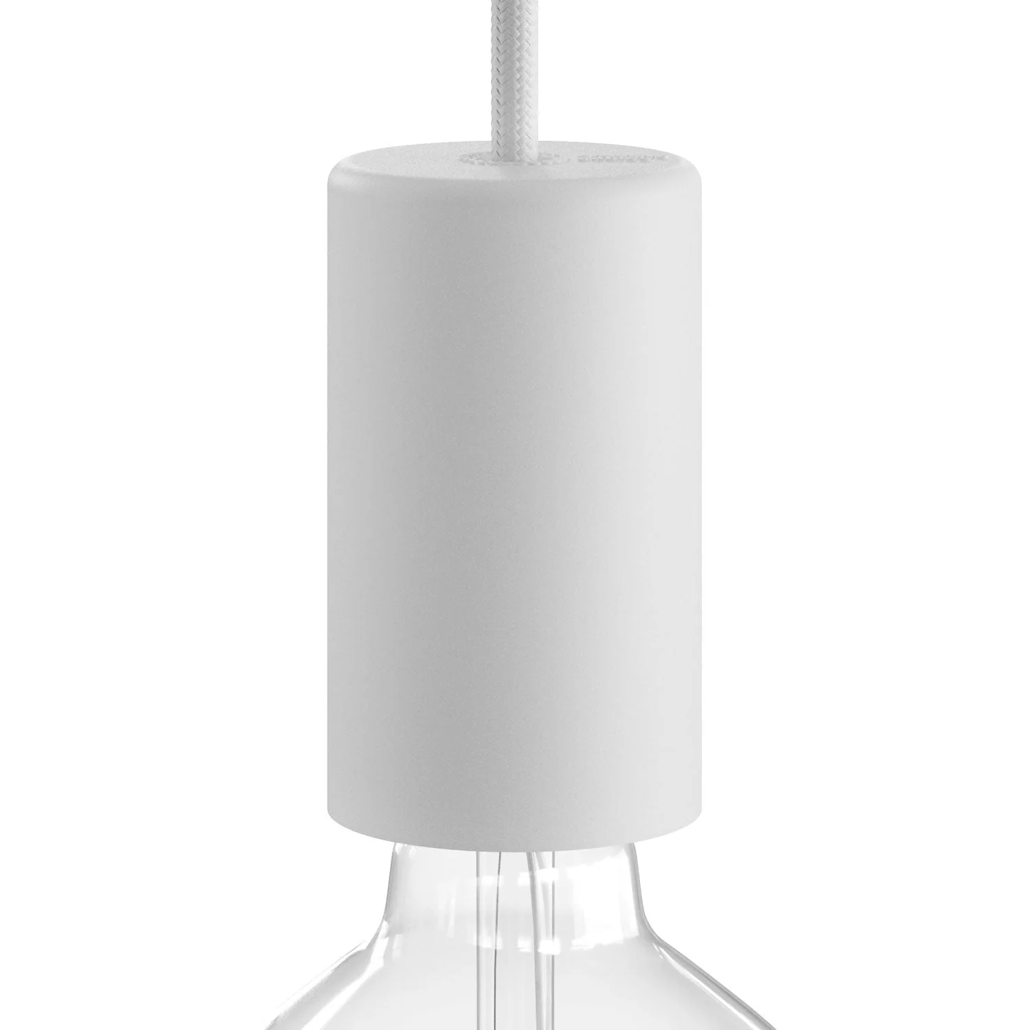 Kit douille EIVA ELEGANT, E26 en silicone - adapté aux zones humides - Blanc