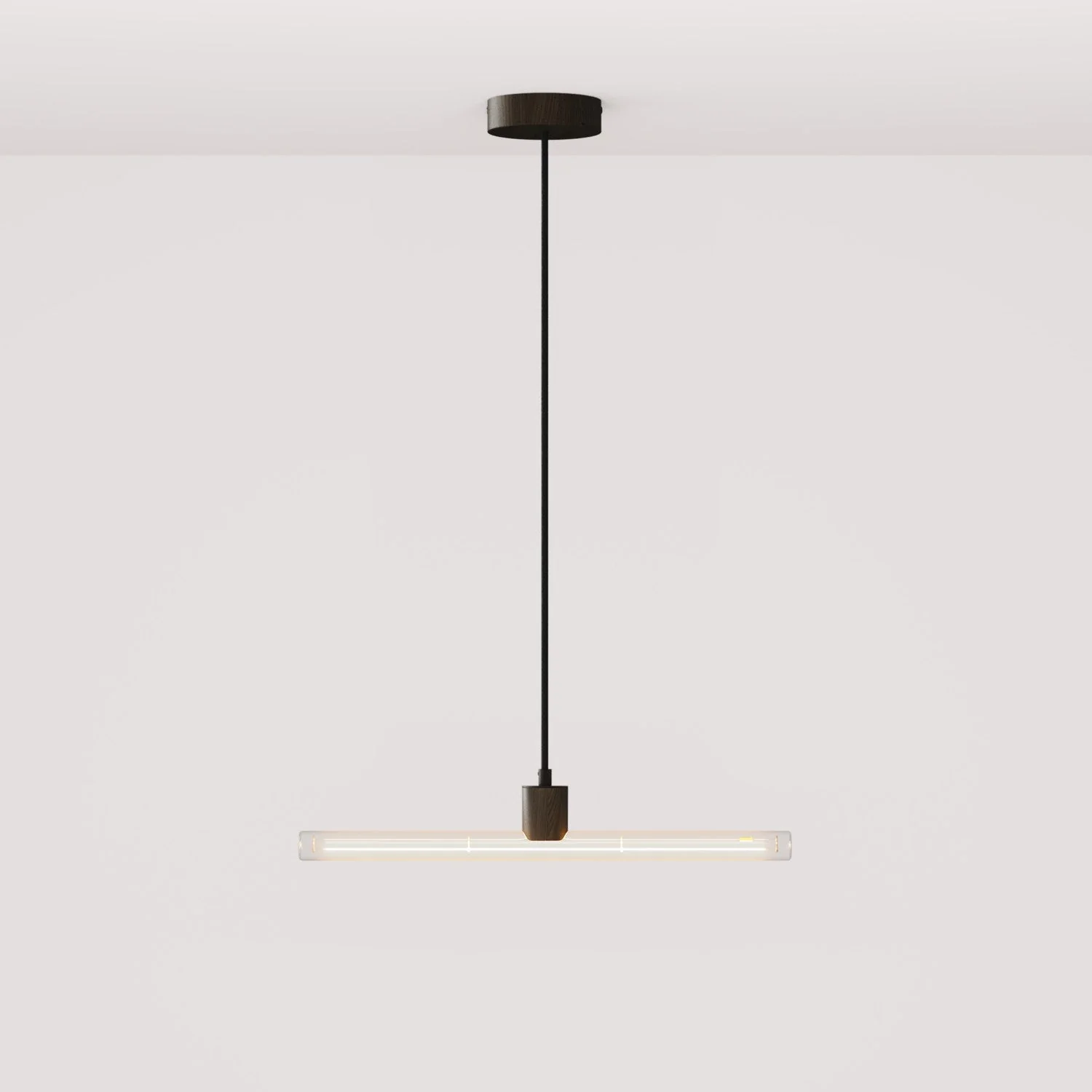 Suspension Esse14 avec douille S14d - Effet wengé