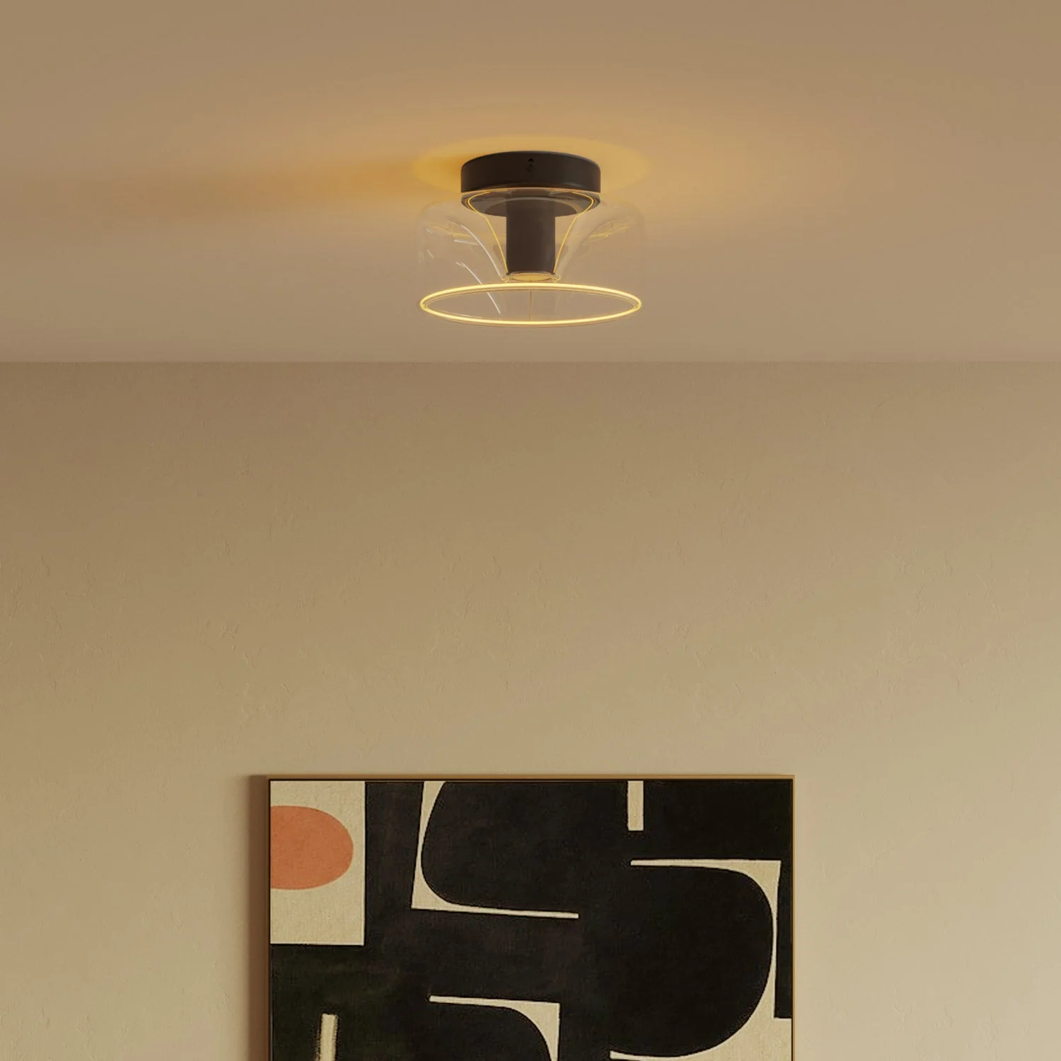 Applique Fermaluce noire avec ampoule G02 - Image 3