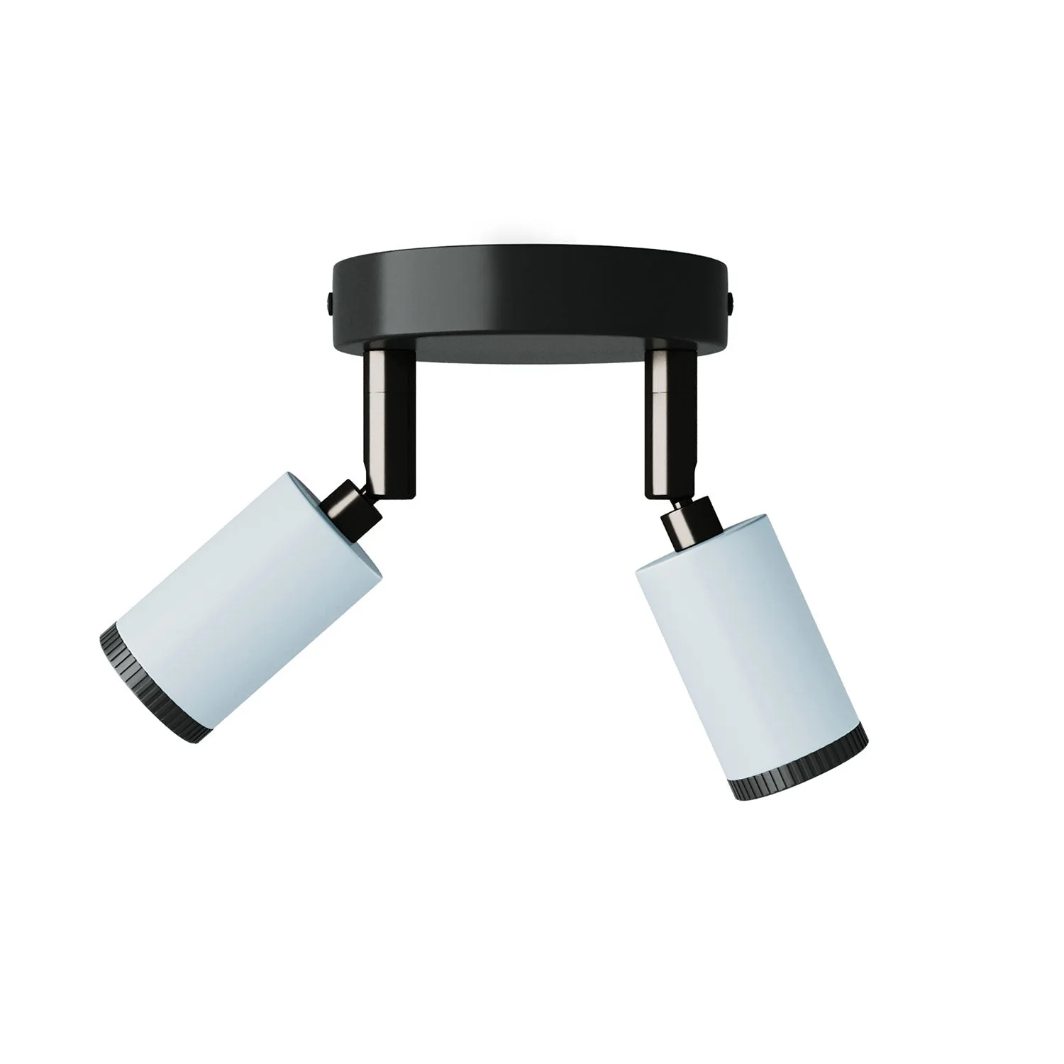 Fermaluce avec 2 spots orientables Mini Spotlight GU1d0 - Bleu bleuet