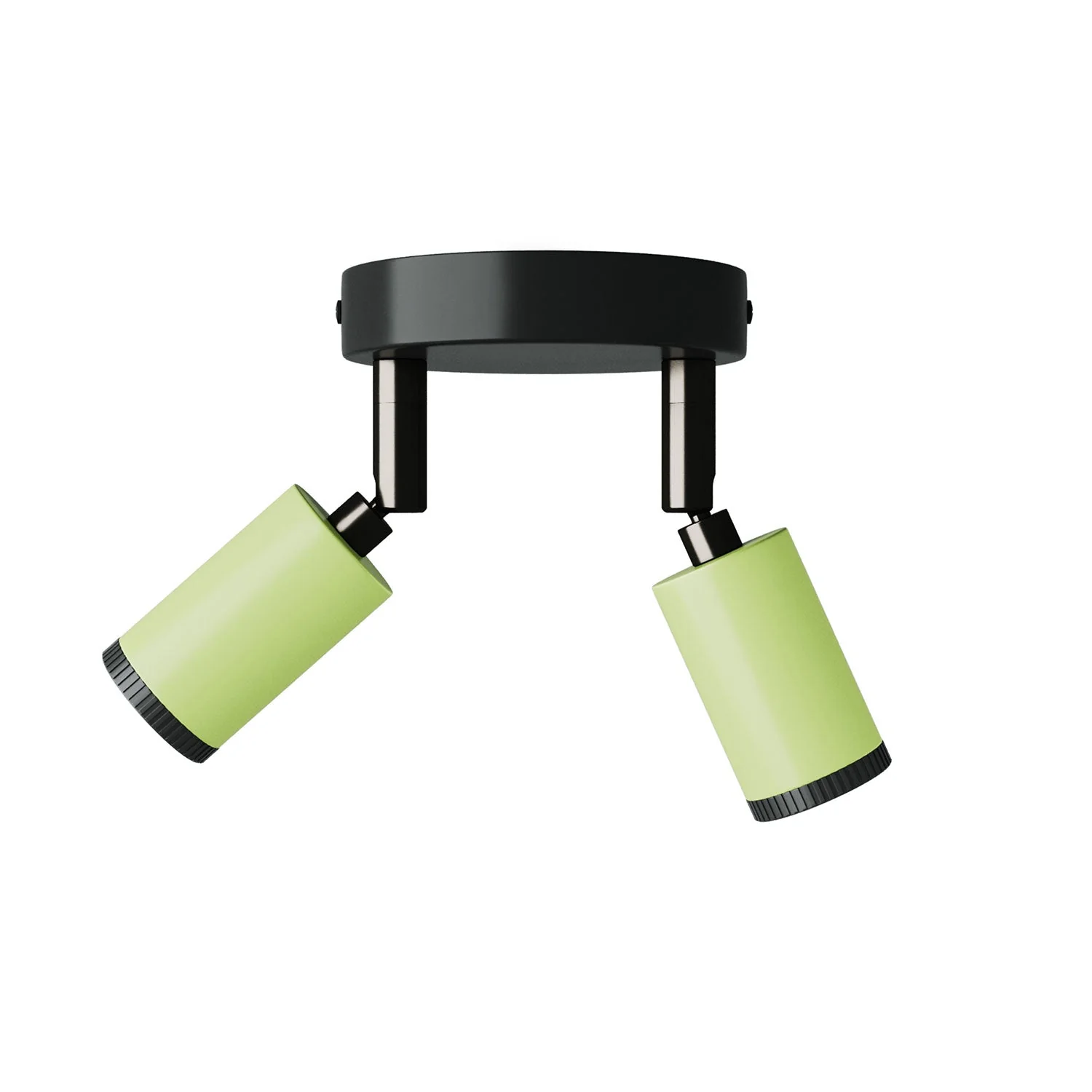 Fermaluce avec 2 spots orientables Mini Spotlight GU1d0 - Vert prairie