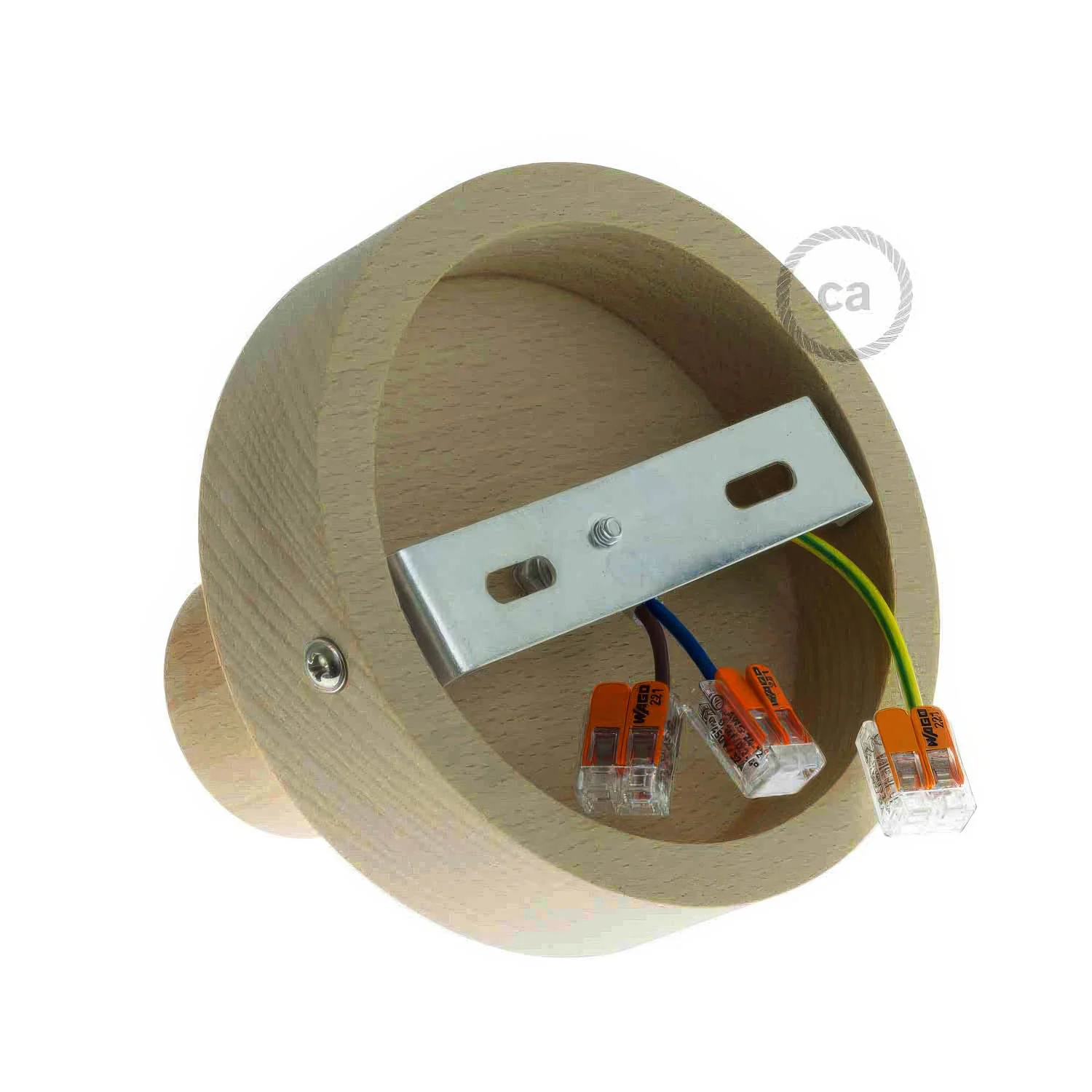 Fermaluce Wood S, plafonnier ou applique en bois naturel - Neutre - Image 4