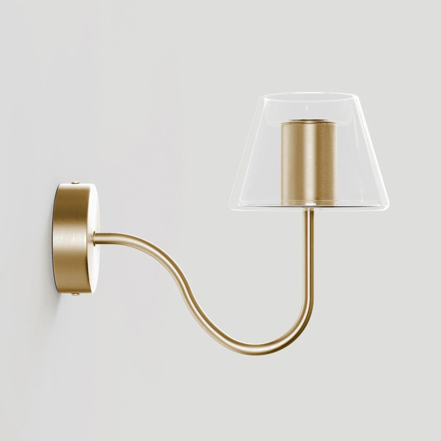 Fermaluce Ghost wall lamp avec extension en S - Bronze brossé - Image 4