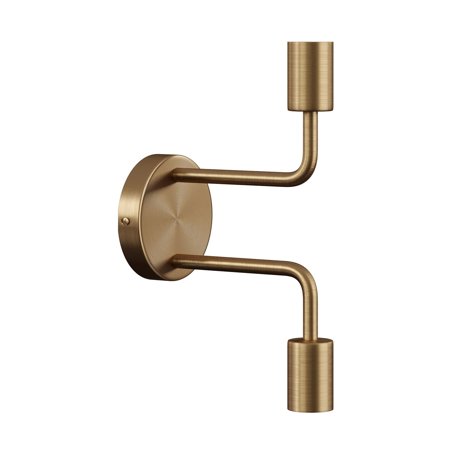 Fermaluce Metal, applique murale en métal avec double extension courbe - Bronze satiné - Image 3