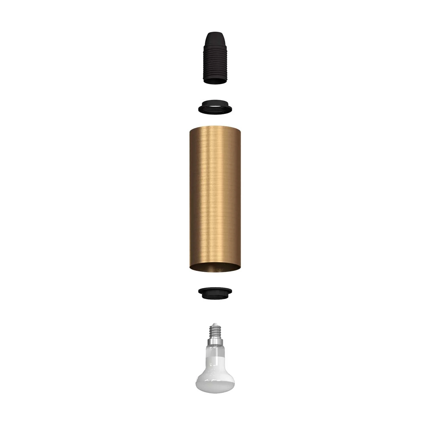 Fermaluce Metal, lampe murale en métal avec extension courbe et abat-jour Tub-E14 - Bronze satiné - Image 3