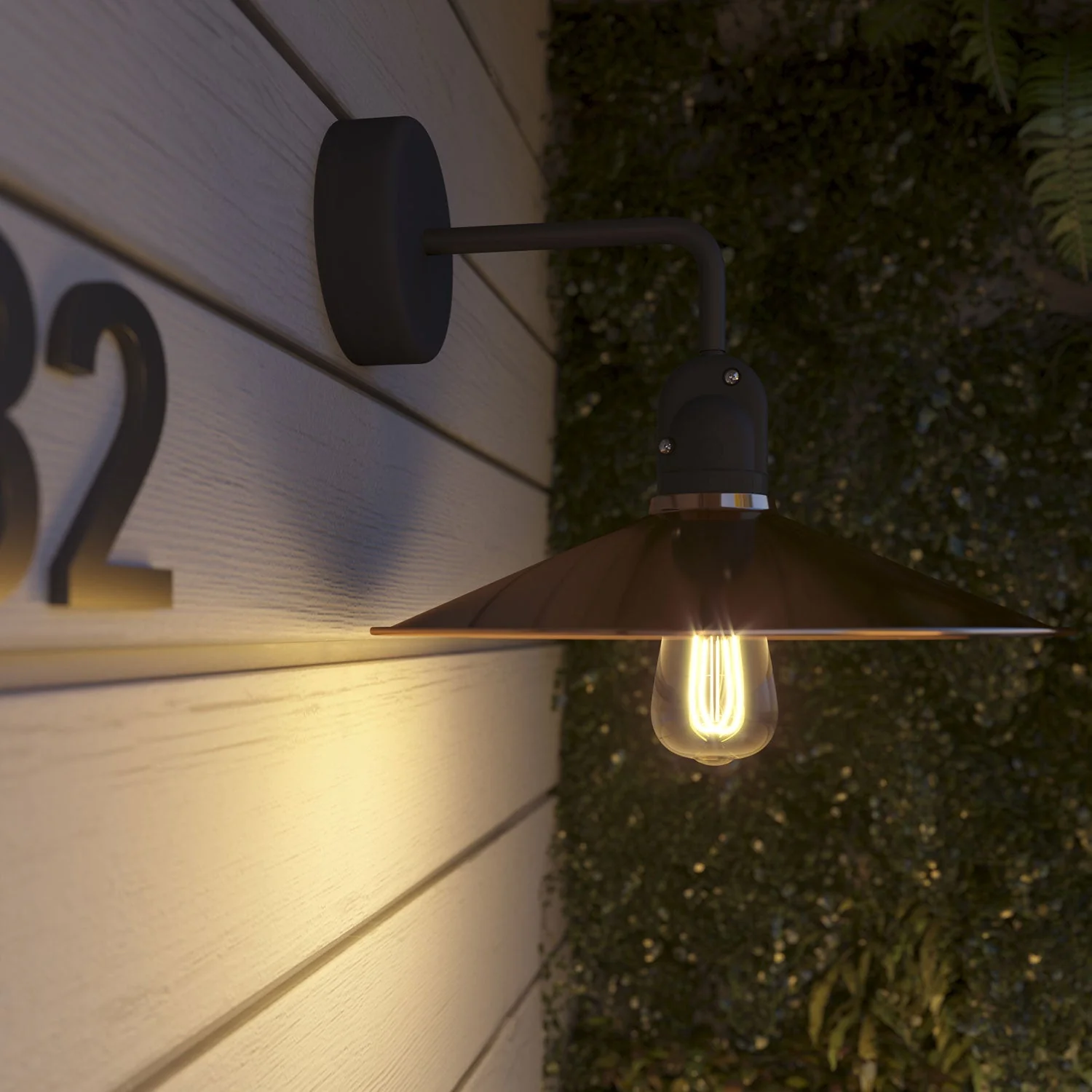 Fermaluce Modulair avec extension en L, abat-jour Swing et douille IP65 étanche - Cuivre - Image 3