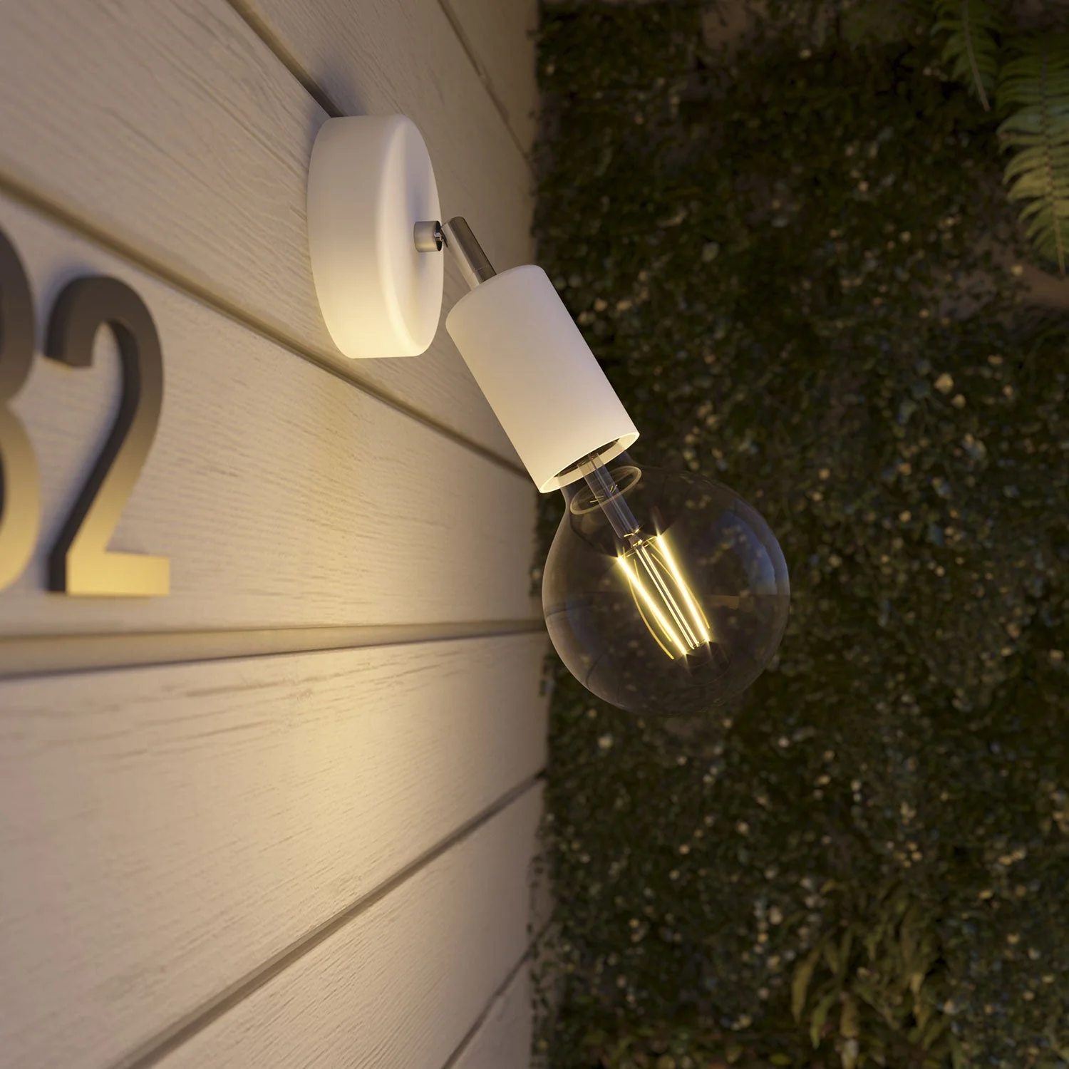 Fermaluce Modulair ELEGANT avec articulation orientable, pavillon et douille IP65 étanche - Blanc - Image 3