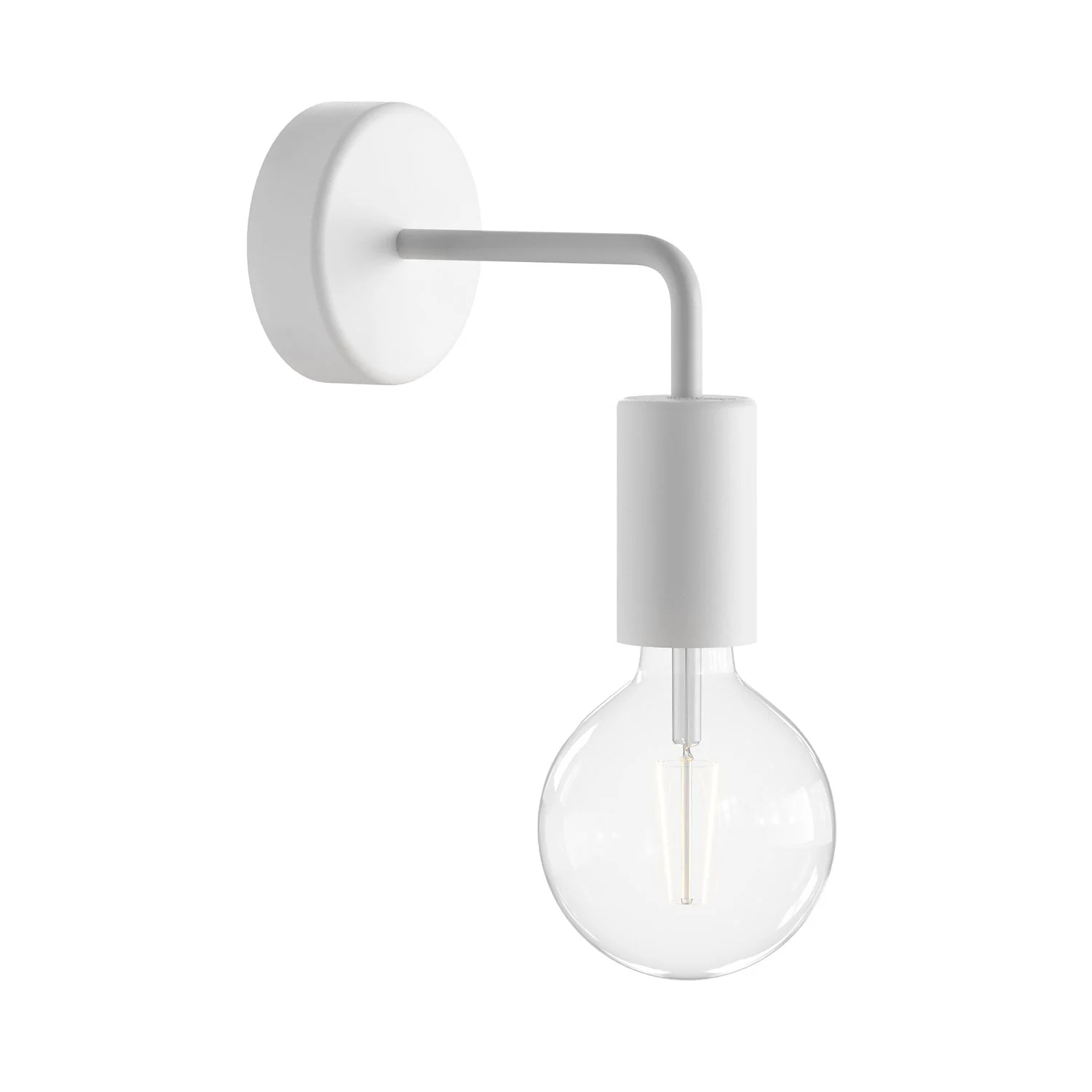 Fermaluce Modulair ELEGANT avec extension en L, pavillon et douille IP65 étanche - Blanc