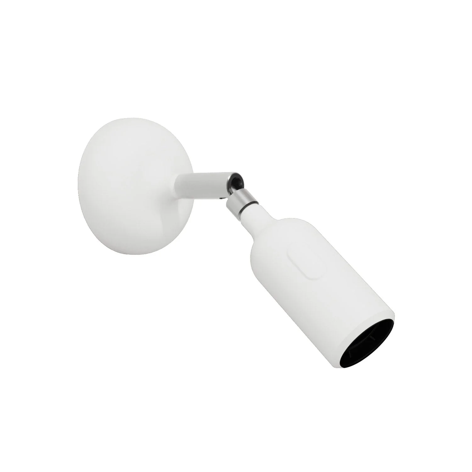 Lampe Fermaluce en silicone avec articulation et interrupteur intégré - Blanc