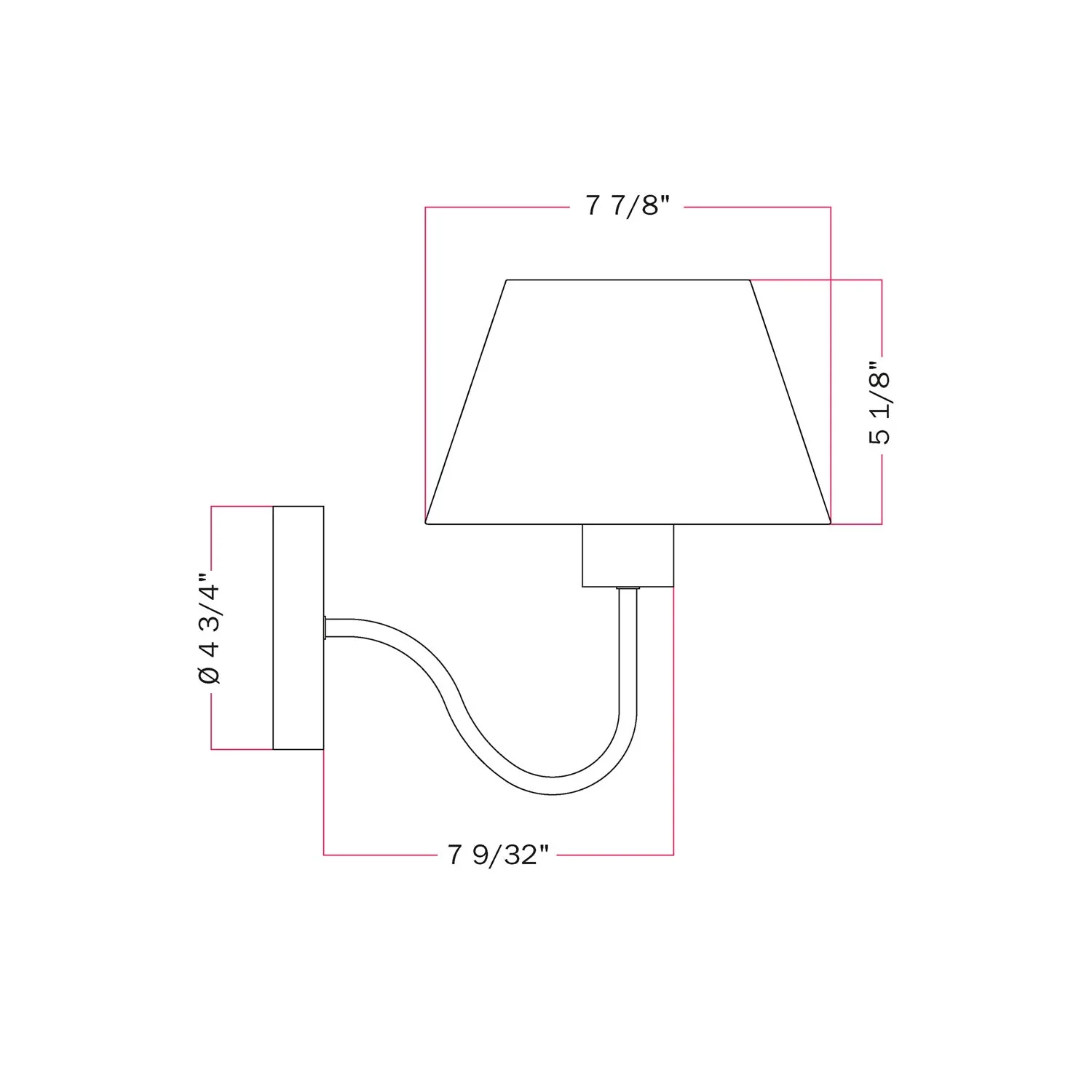 Fermaluce wall lamp avec extension en S et abat-jour Impero - Jute naturelle - Image 6