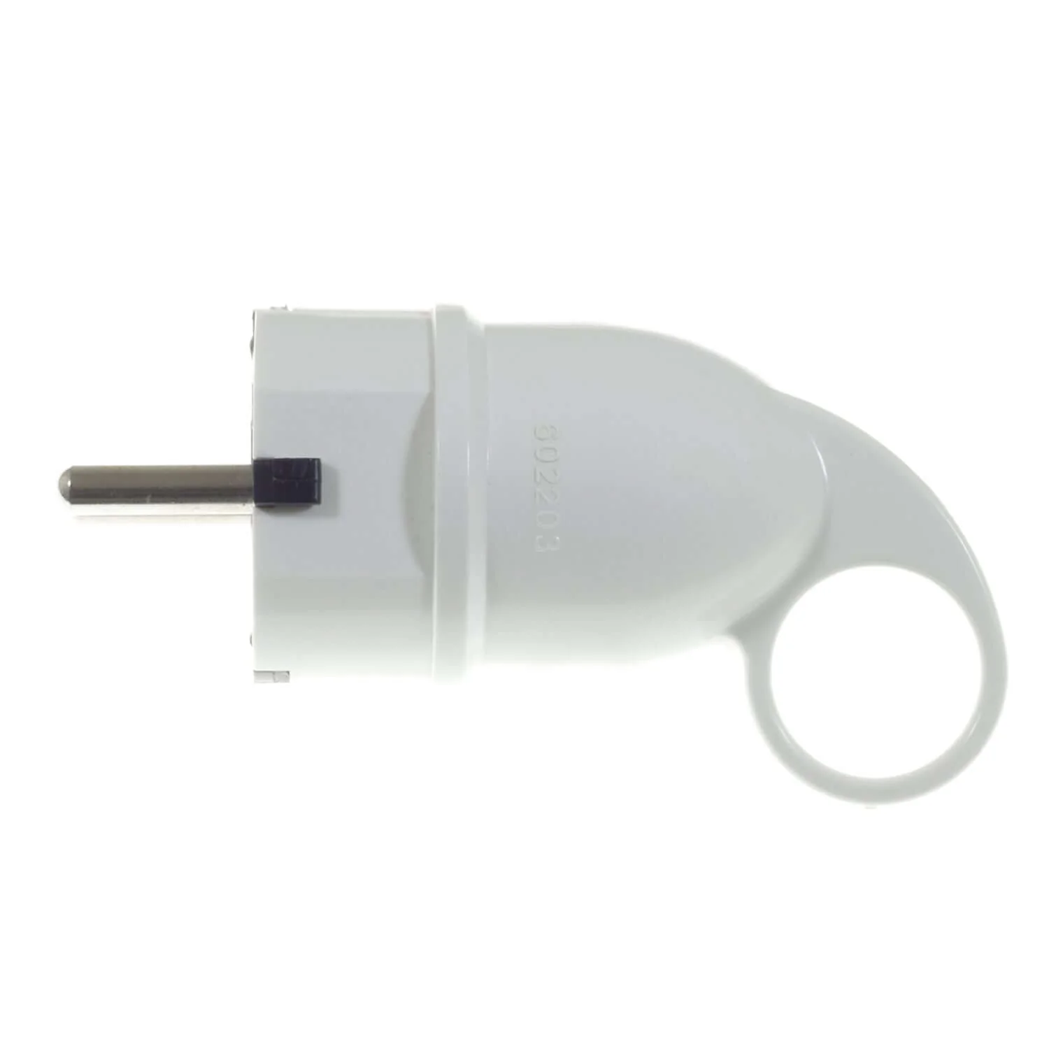 Fiche Schuko Confort avec anneau 16A 250V - Blanc - Image 4