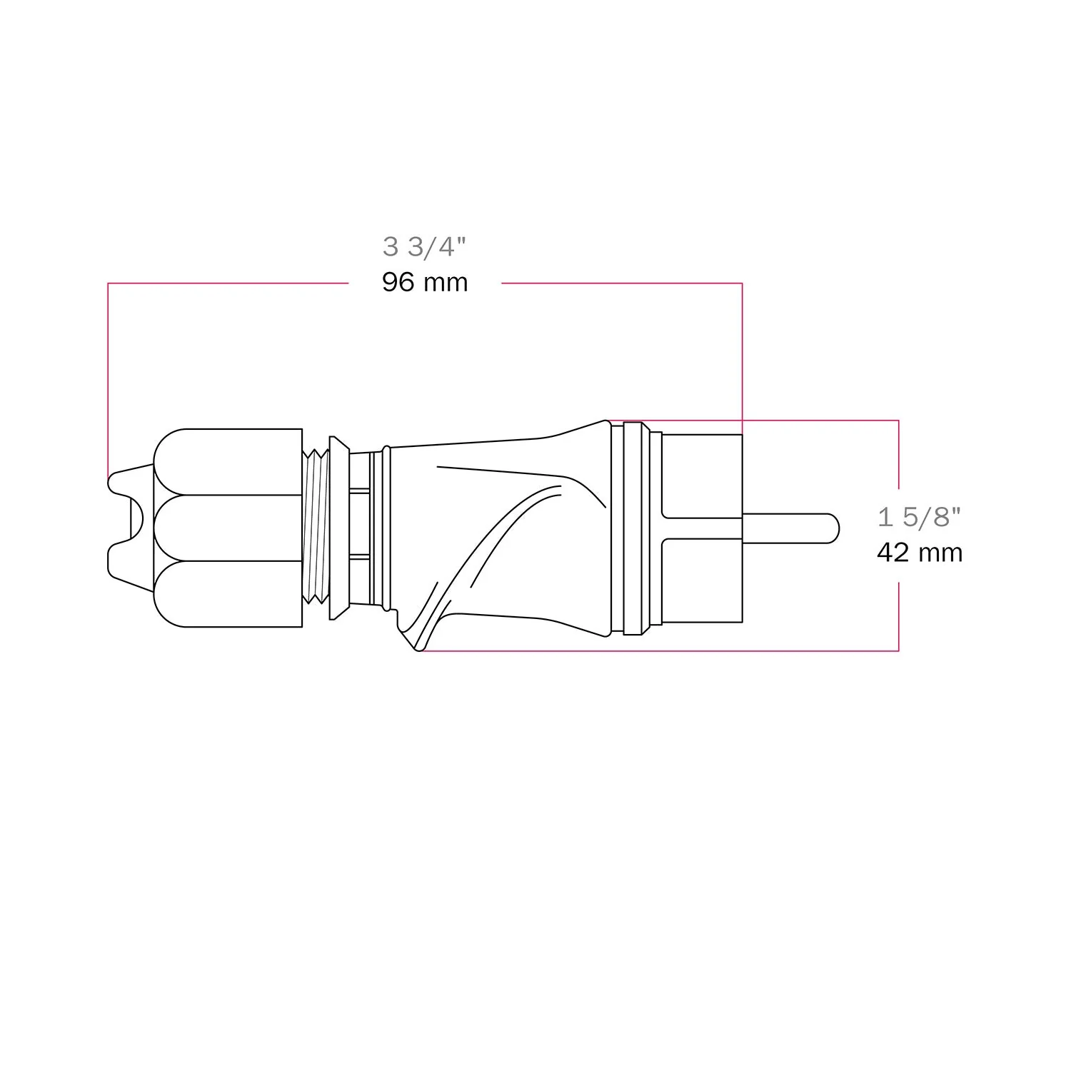 Fiche Schuko Noire 16A 250V IP44 pour extérieur - Compatible avec le système Modulair - Noir - Image 5