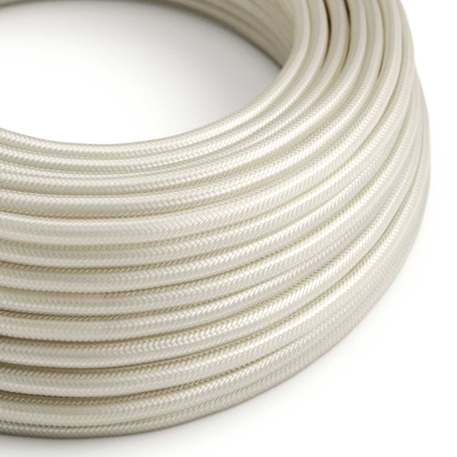 Fil recouvert de tissu - Rayonne Ivoire RM00 - Homologué UL
