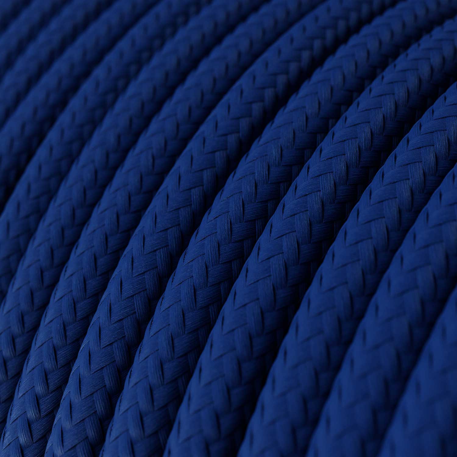 Câble recouvert de tissu - Rayonne Bleue RM12 - Certifié UL - Image 2