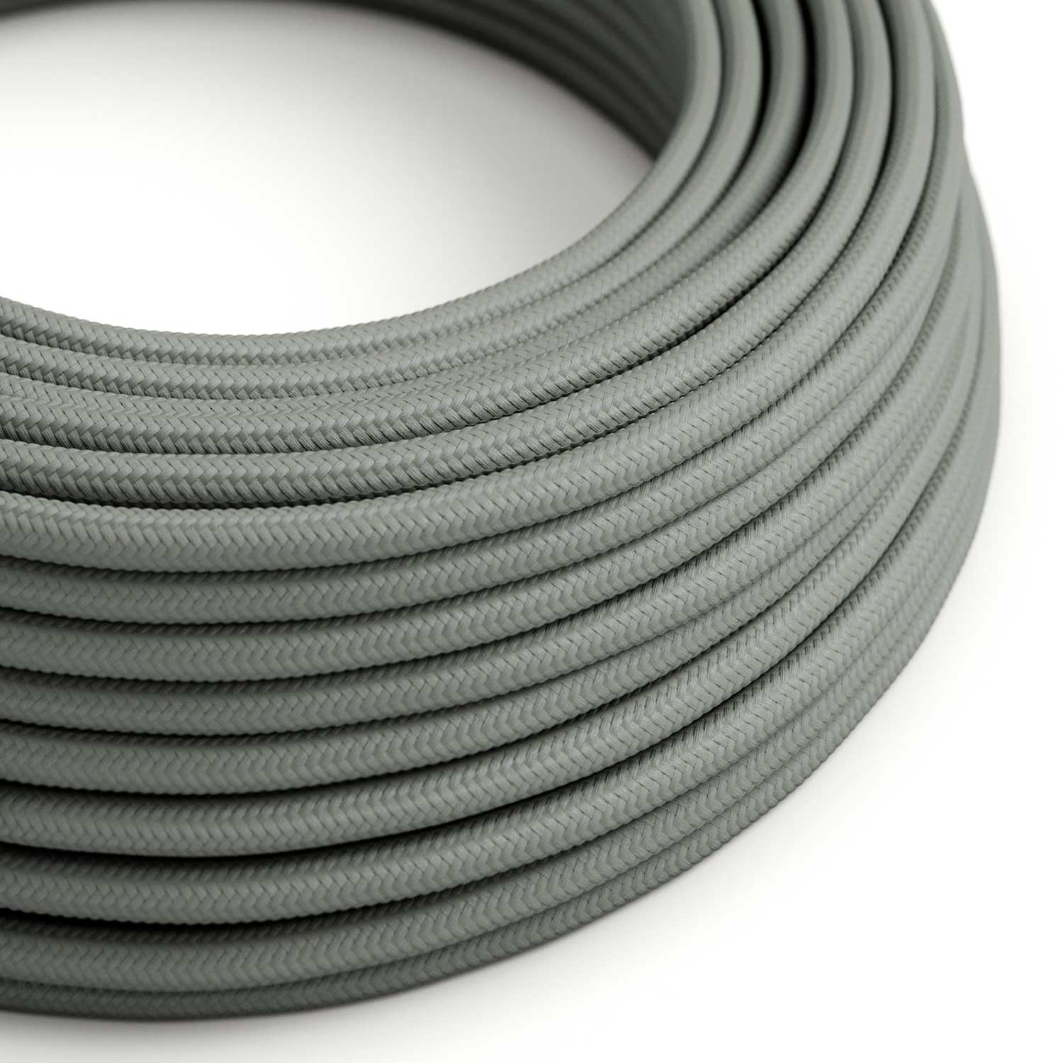 Fil électrique gainé Gris Fumé - L’Original Creative Cables, idéal pour des projets d’éclairage créatifs - RM03