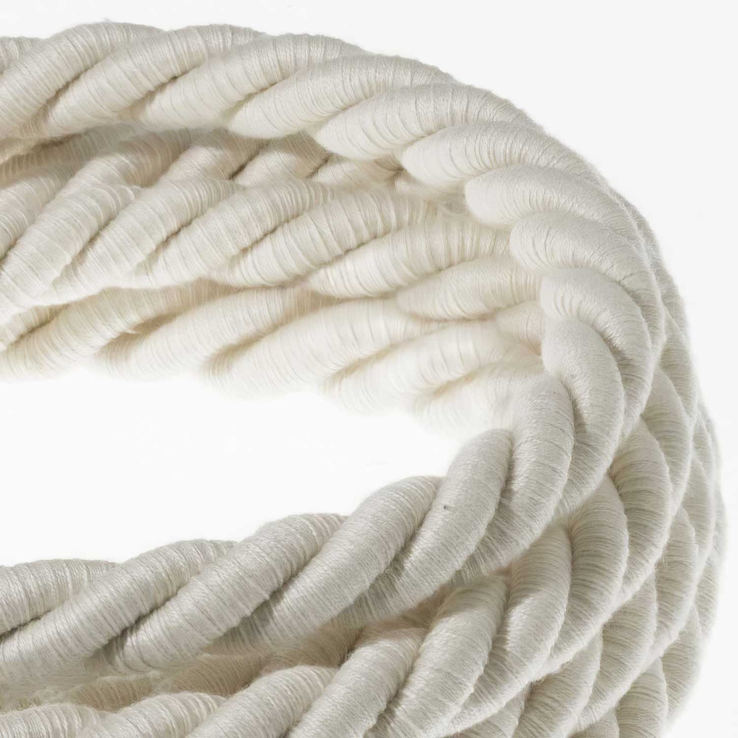 Fil électrique en corde 18/3 AWG, enveloppe coton brut - Image 2