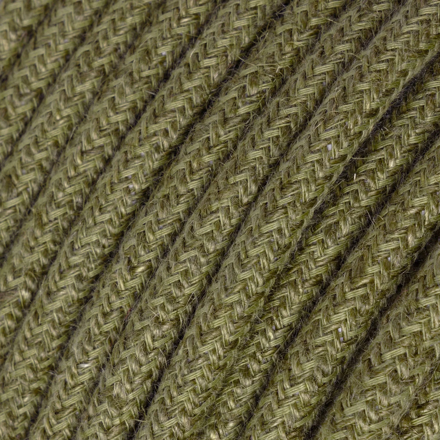 Fil recouvert de tissu - Jute Marron Écorce RN26 - Certifié UL - Image 2