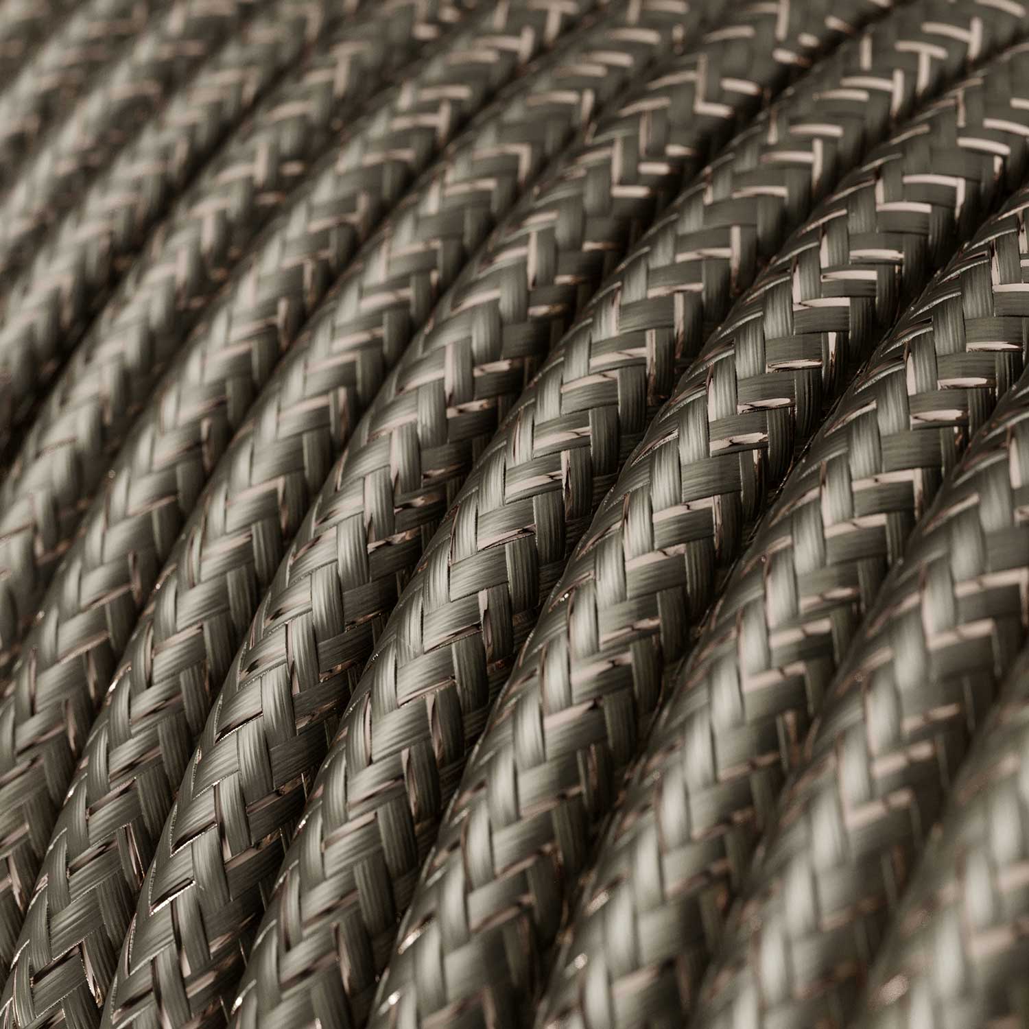 Fil électrique tissé - Gris pailleté RL03 - Homologué UL - Image 2