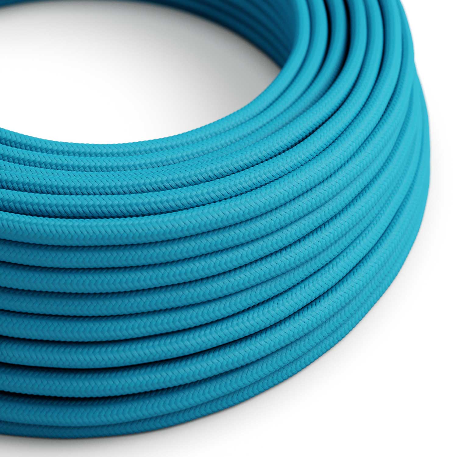 Fil électrique en tissu - Rayonne Bleu Clair RM11 - Certifié UL