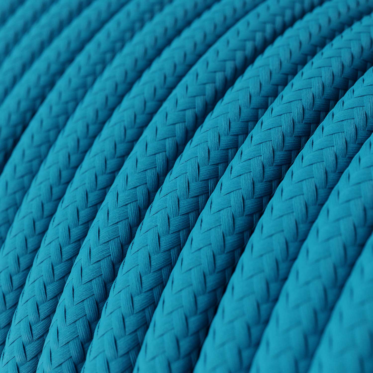 Fil électrique en tissu - Rayonne Bleu Clair RM11 - Certifié UL - Image 2