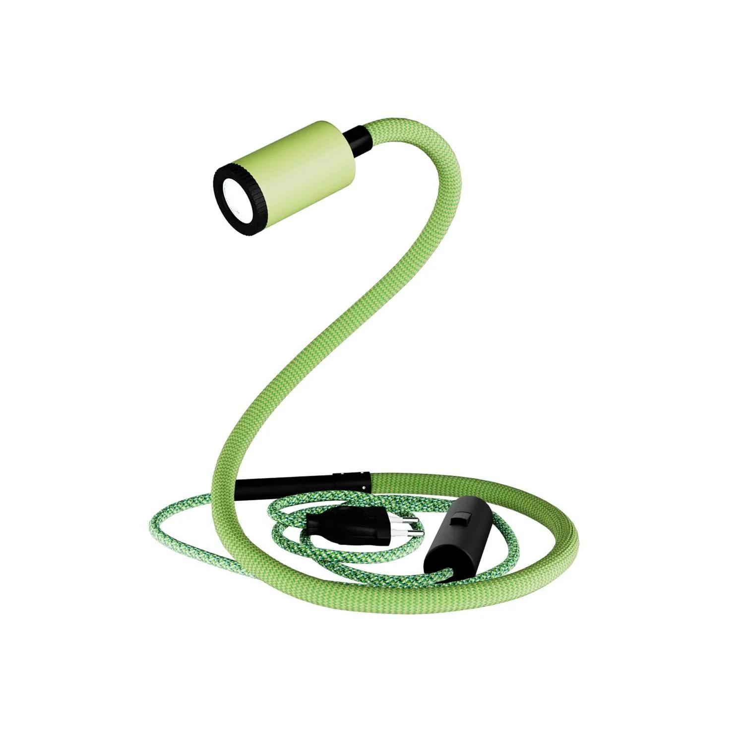 GU1d-one Pastel Lampe articulée sans base avec mini spot LED - Vert prairie