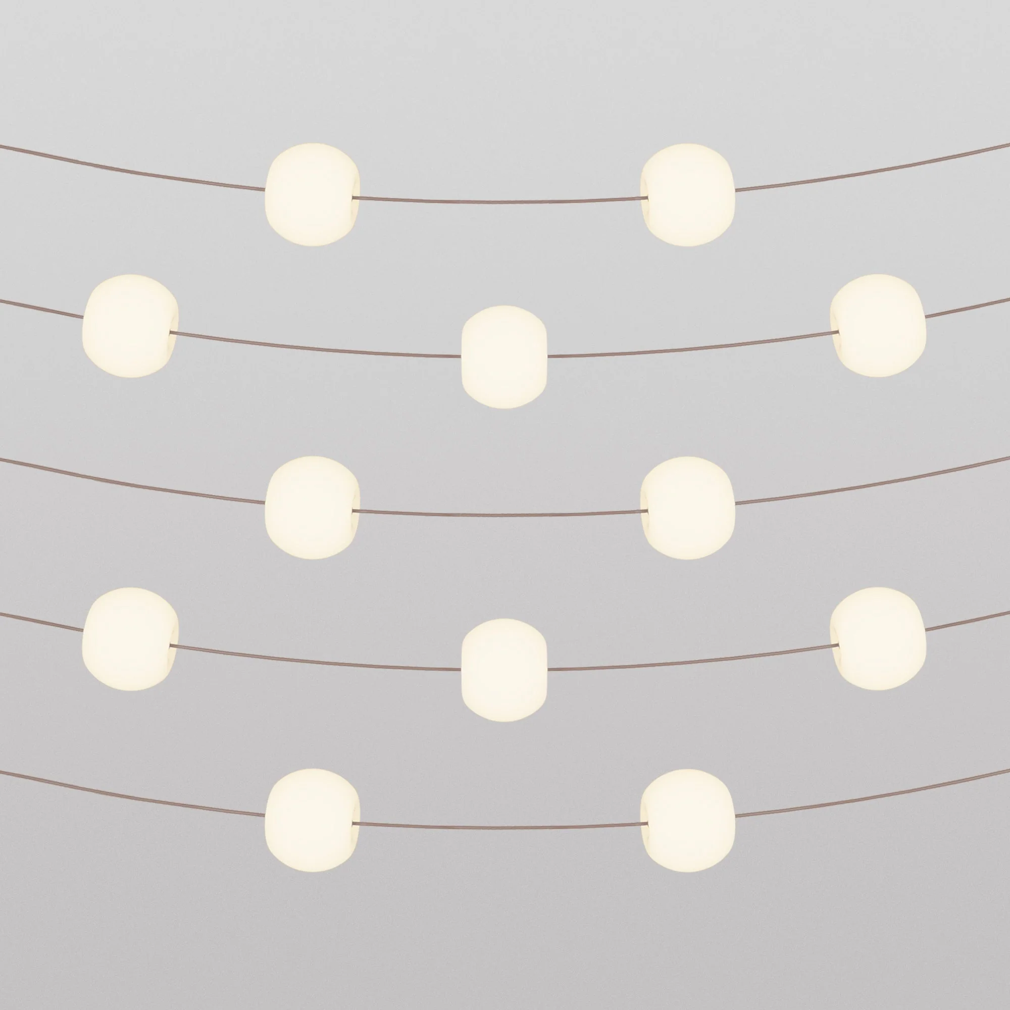 Guirlande extérieure 12 lumières pour environnements humides Desert Brown, alimentation avec fiche US – Marina12 Cherry