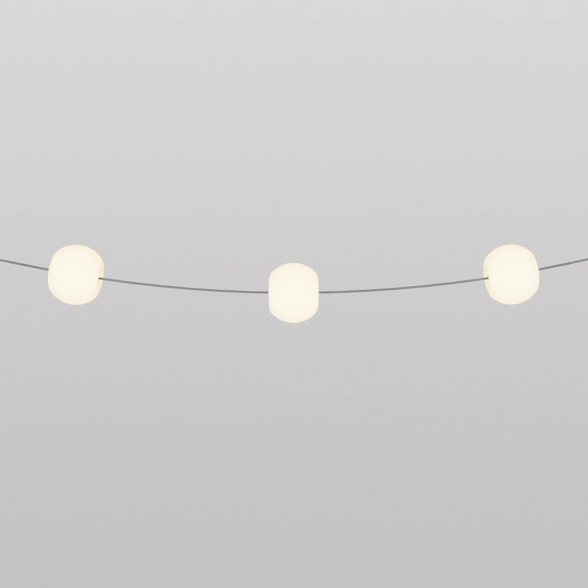 Guirlande lumineuse 3 points lumineux d’extérieur IP67 Gris - Marina3 Cherry