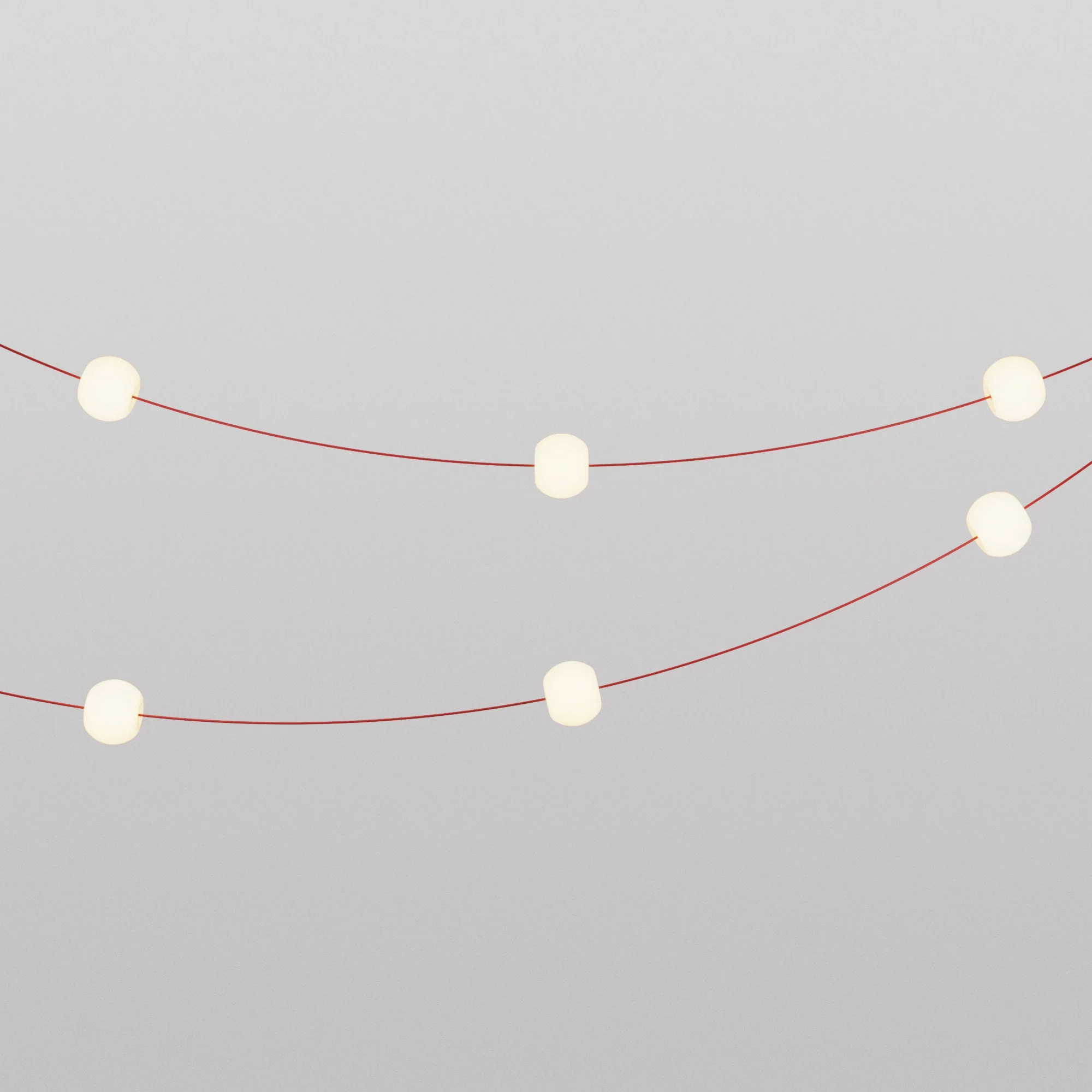 Guirlande lumineuse d’extérieur 6 lumières pour environnements humides Starfish Red, alimentation avec fiche US - Marina6 Cherry - Image 9