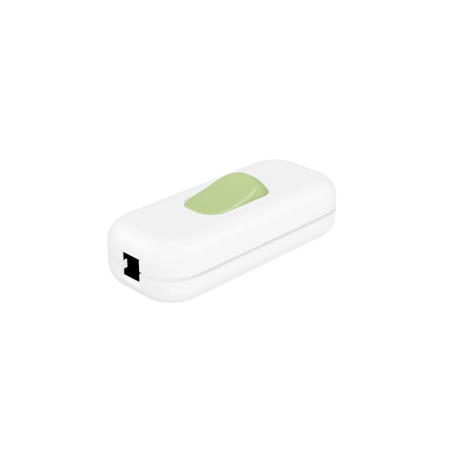 Interrupteur unipolaire coupe-circuit Creative Switch blanc et bouton vert prairie - Image 2