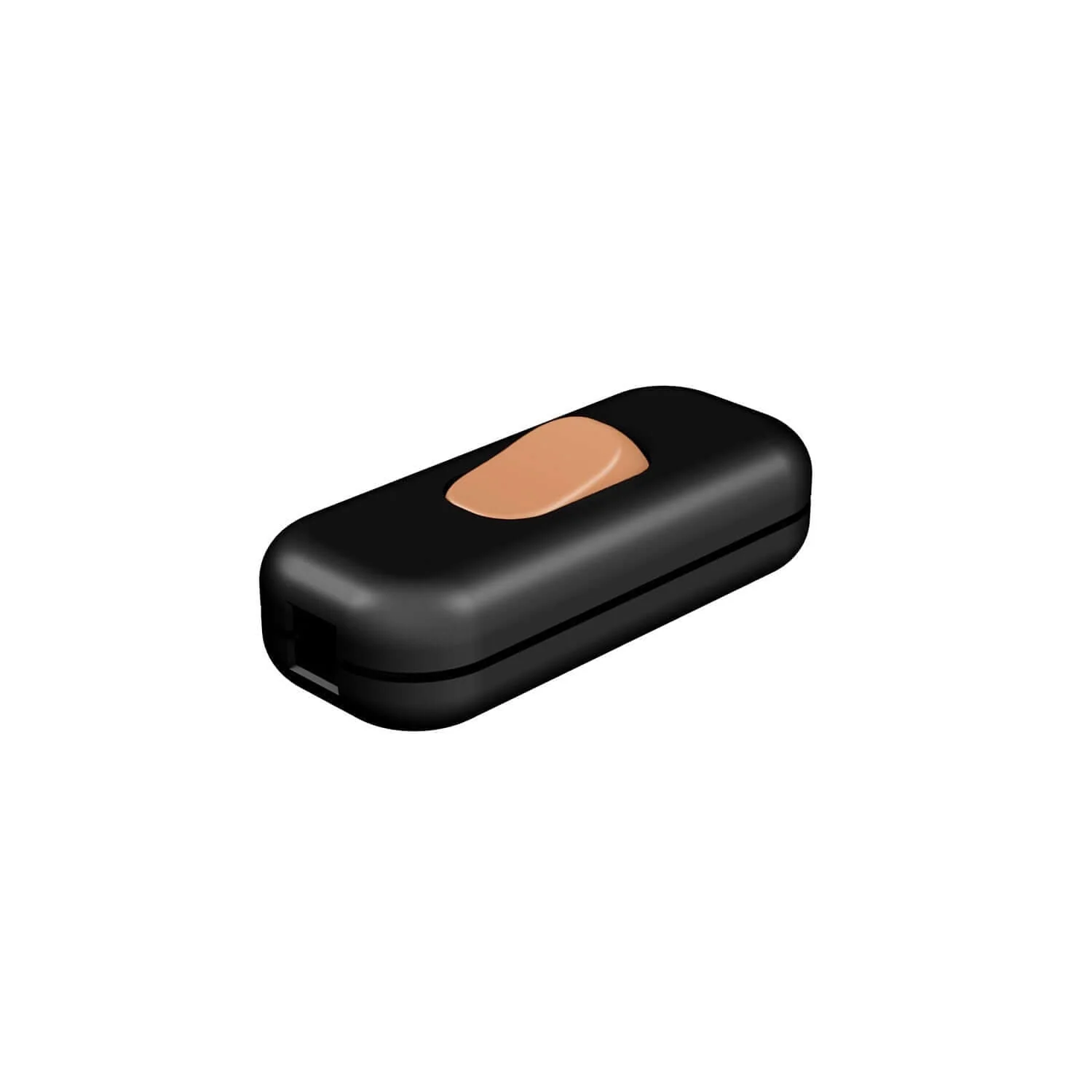 Interrupteur unipolaire coupe-circuit Creative Switch Noir et bouton Cuivre - Image 2