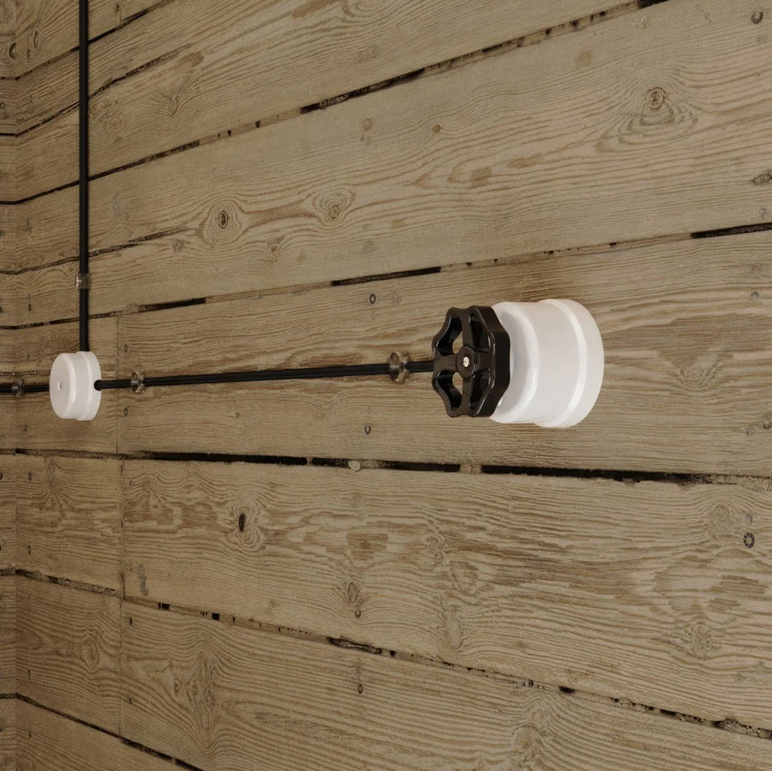 Interrupteur/va-et-vient en porcelaine blanche avec bouton - Image 11