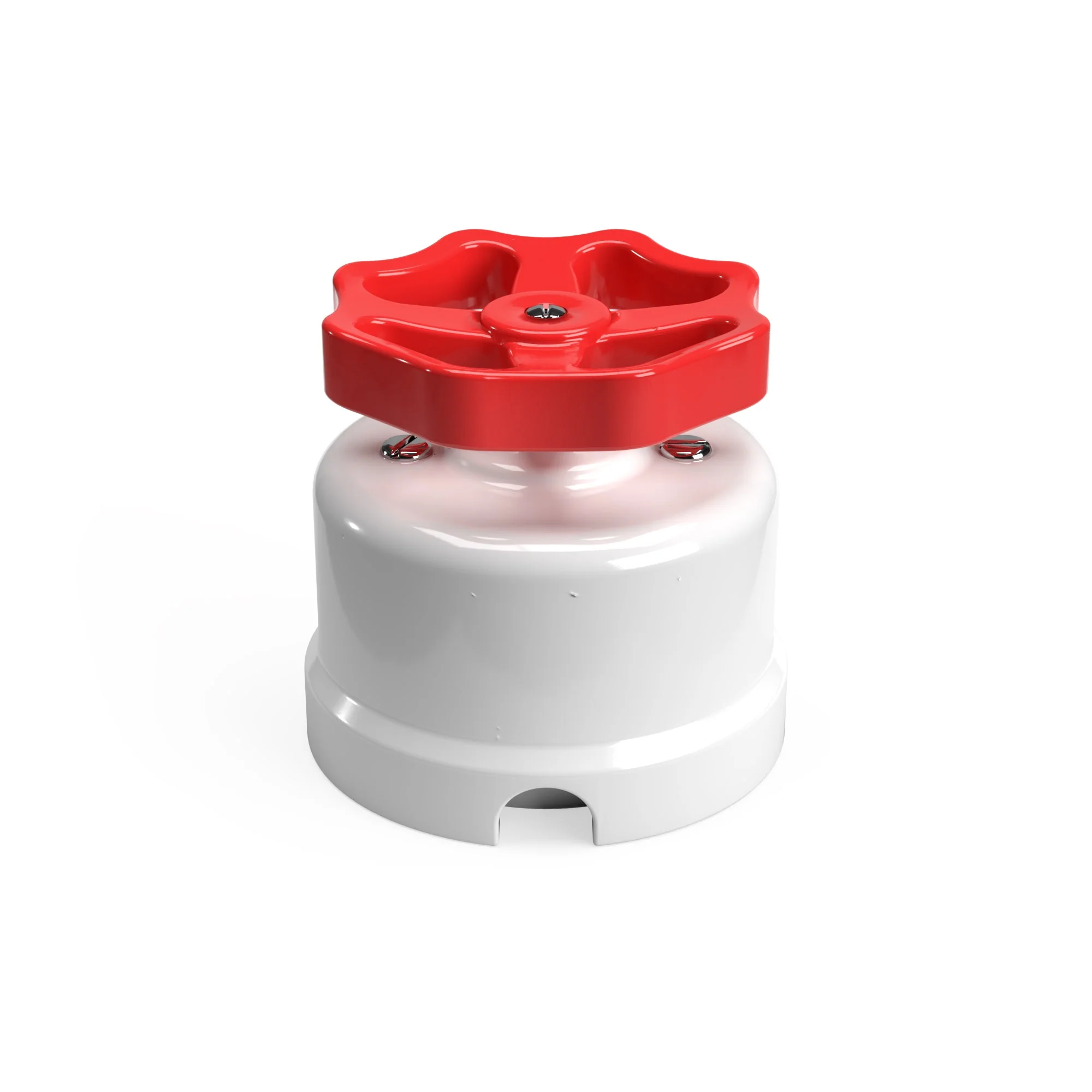 Interrupteur/va-et-vient en porcelaine blanche avec bouton - Image 15