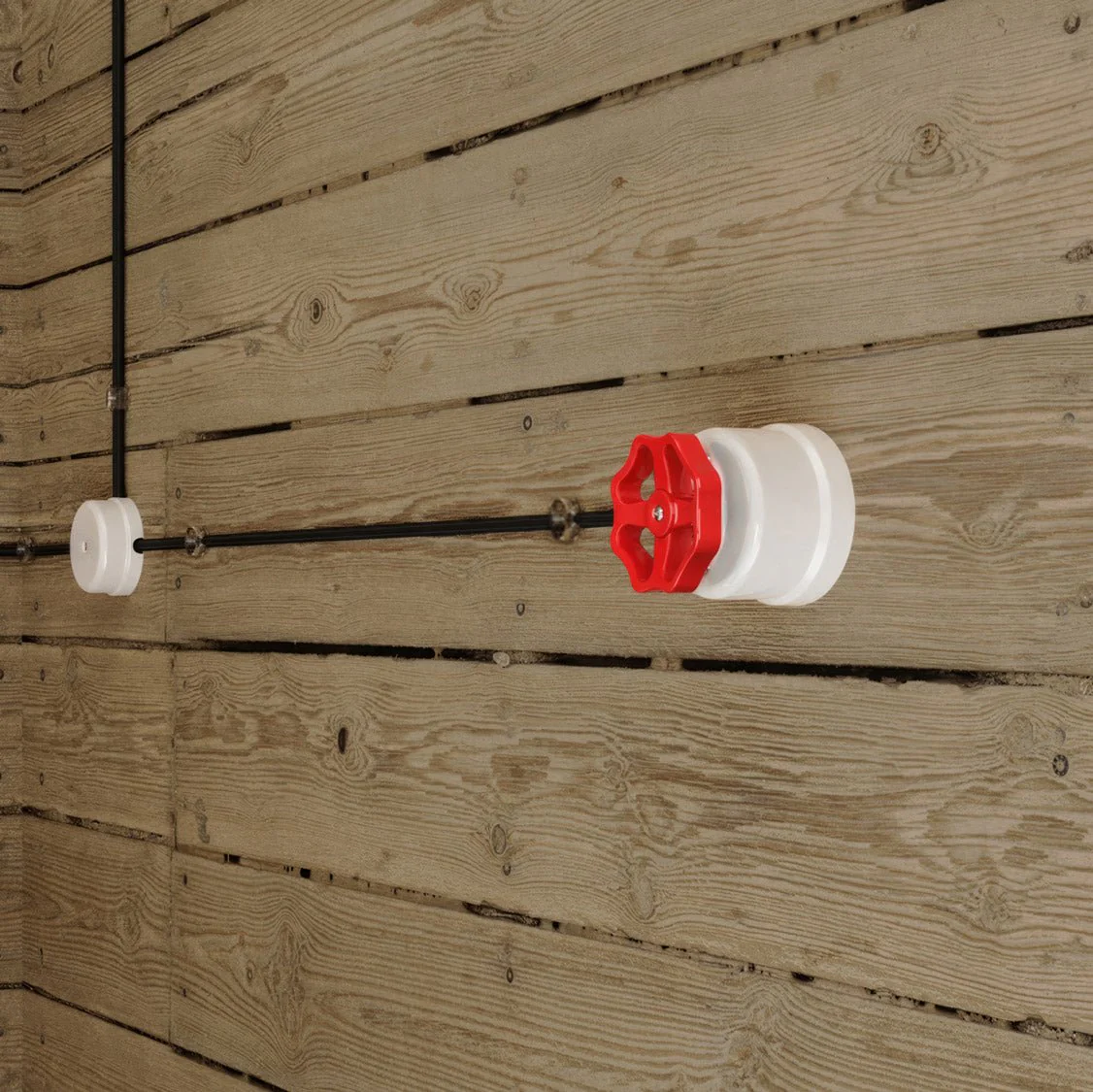 Interrupteur/va-et-vient en porcelaine blanche avec bouton - Image 17