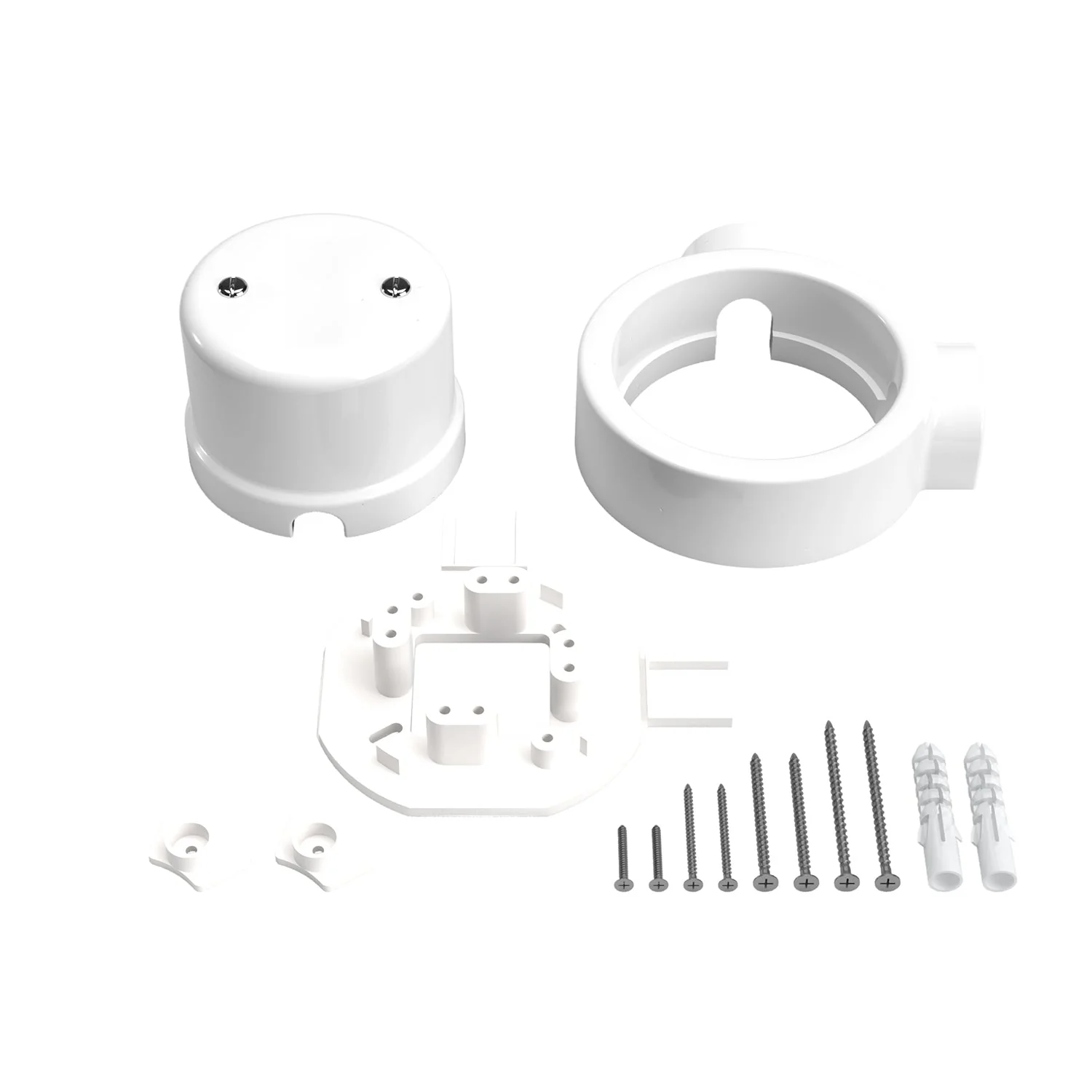 Kit boîte de dérivation et base pour Creative-Tubes en porcelaine - Blanc - Image 10