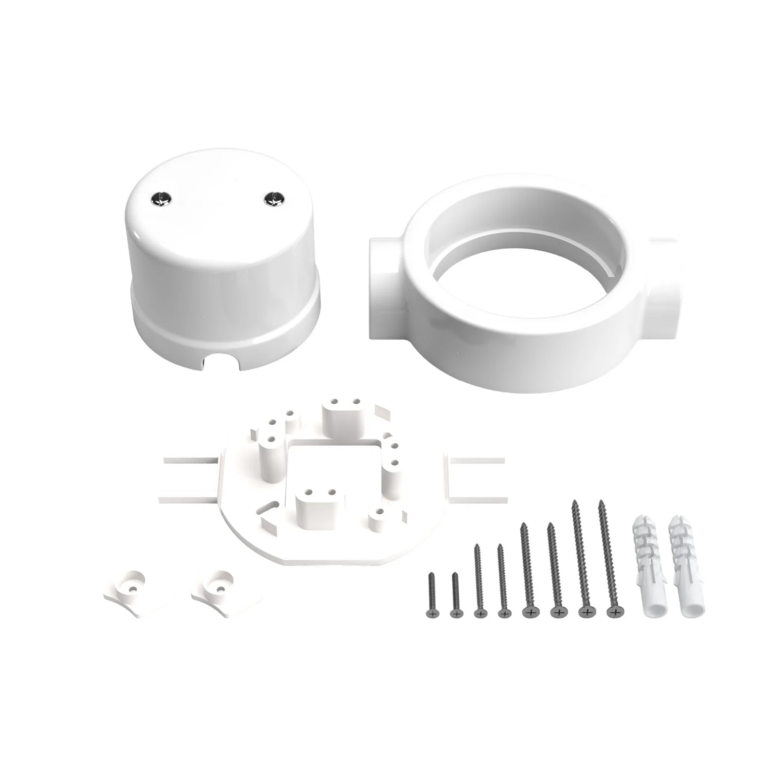 Kit boîte de dérivation et base pour Creative-Tubes en porcelaine - Blanc - Image 17