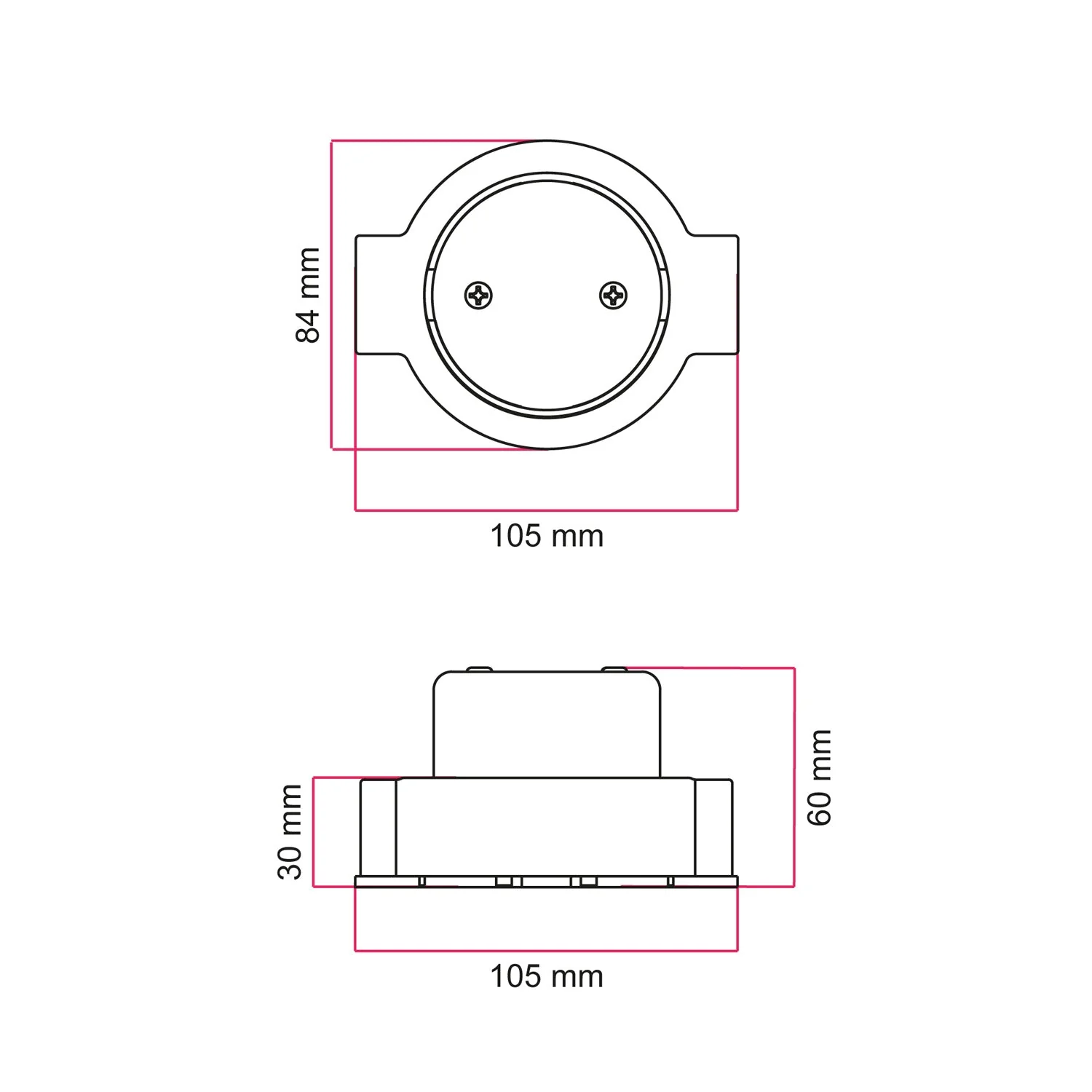 Kit boîte de dérivation et base pour Creative-Tubes en porcelaine - Blanc - Image 20