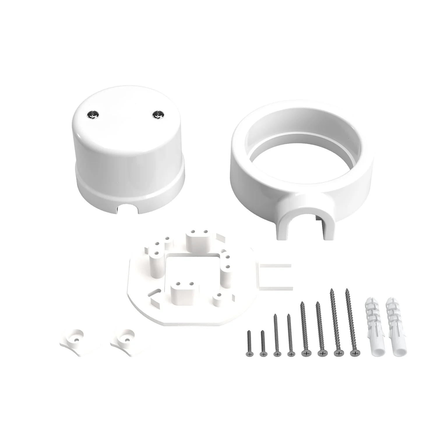 Kit boîte de dérivation et base pour Creative-Tubes en porcelaine - Blanc - Image 3
